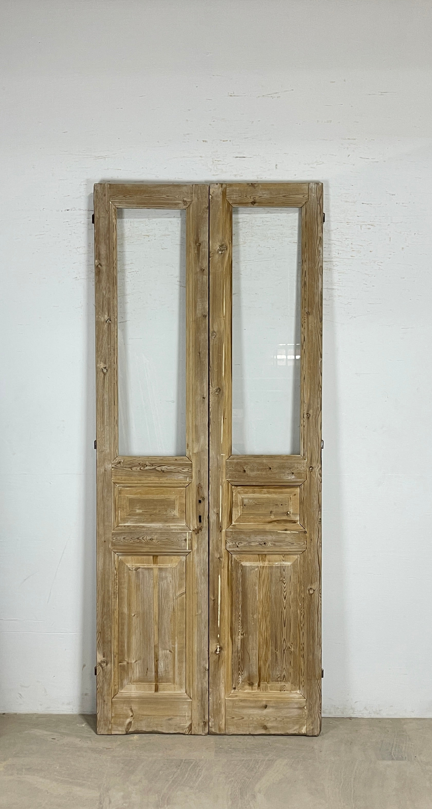 Antique French panel doors with Glass (101x42) P144