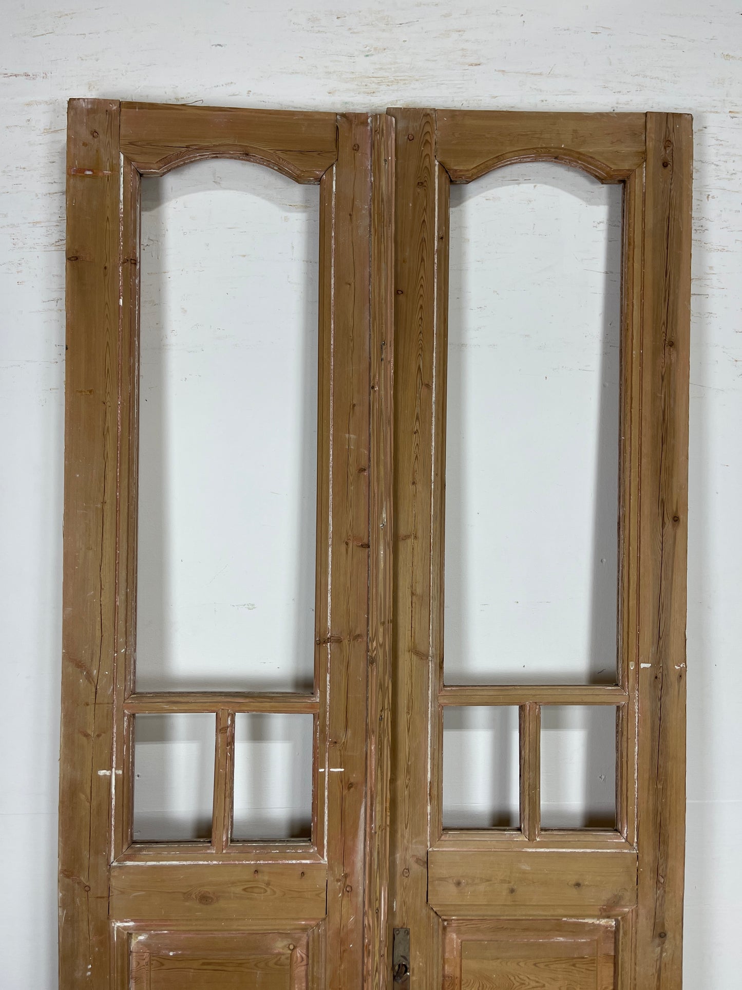 Antique French Panel Door with glass (94 x 39.25) O288