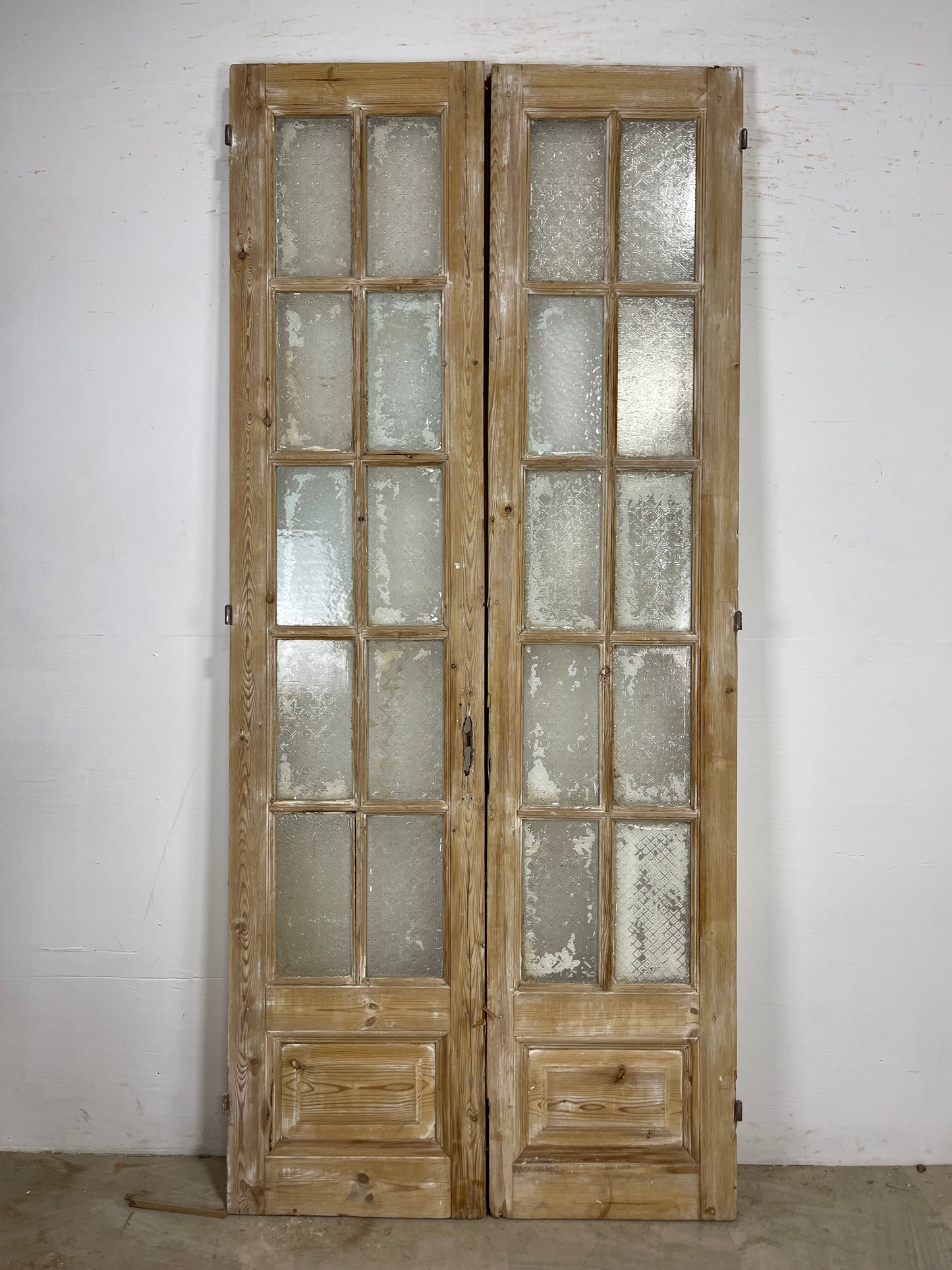 Antique French panel doors with Glass (96.5 x 43) O289