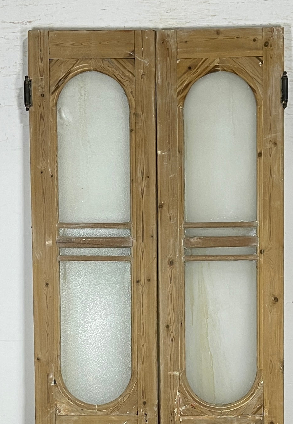 Antique French panel doors with Glass (95.5x39.5) P163