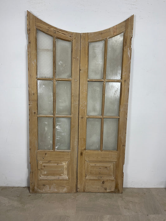 Antique French panel doors with Glass (71 x 43) P3