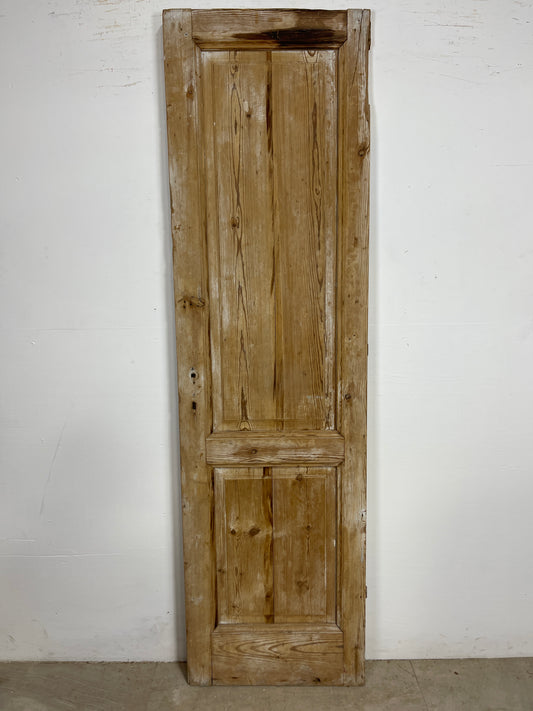 Antique French Panel Door   (84 x 23.75)   Single wood O235