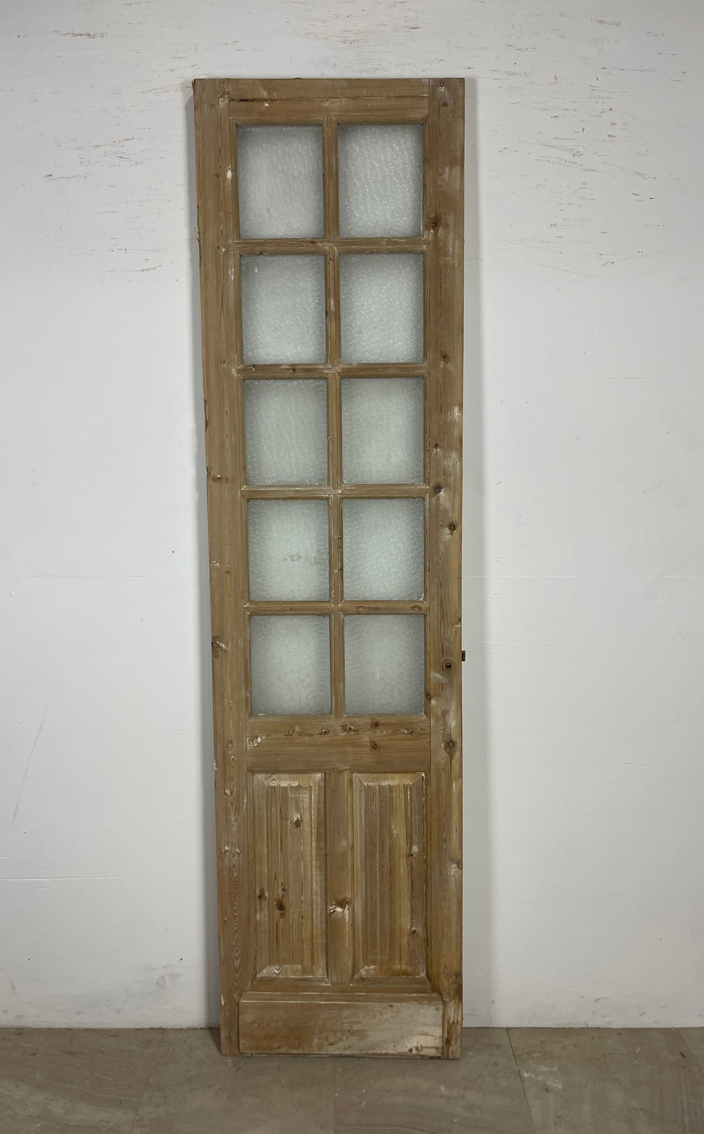 Antique French Panel Door with Glass(92x24) O122