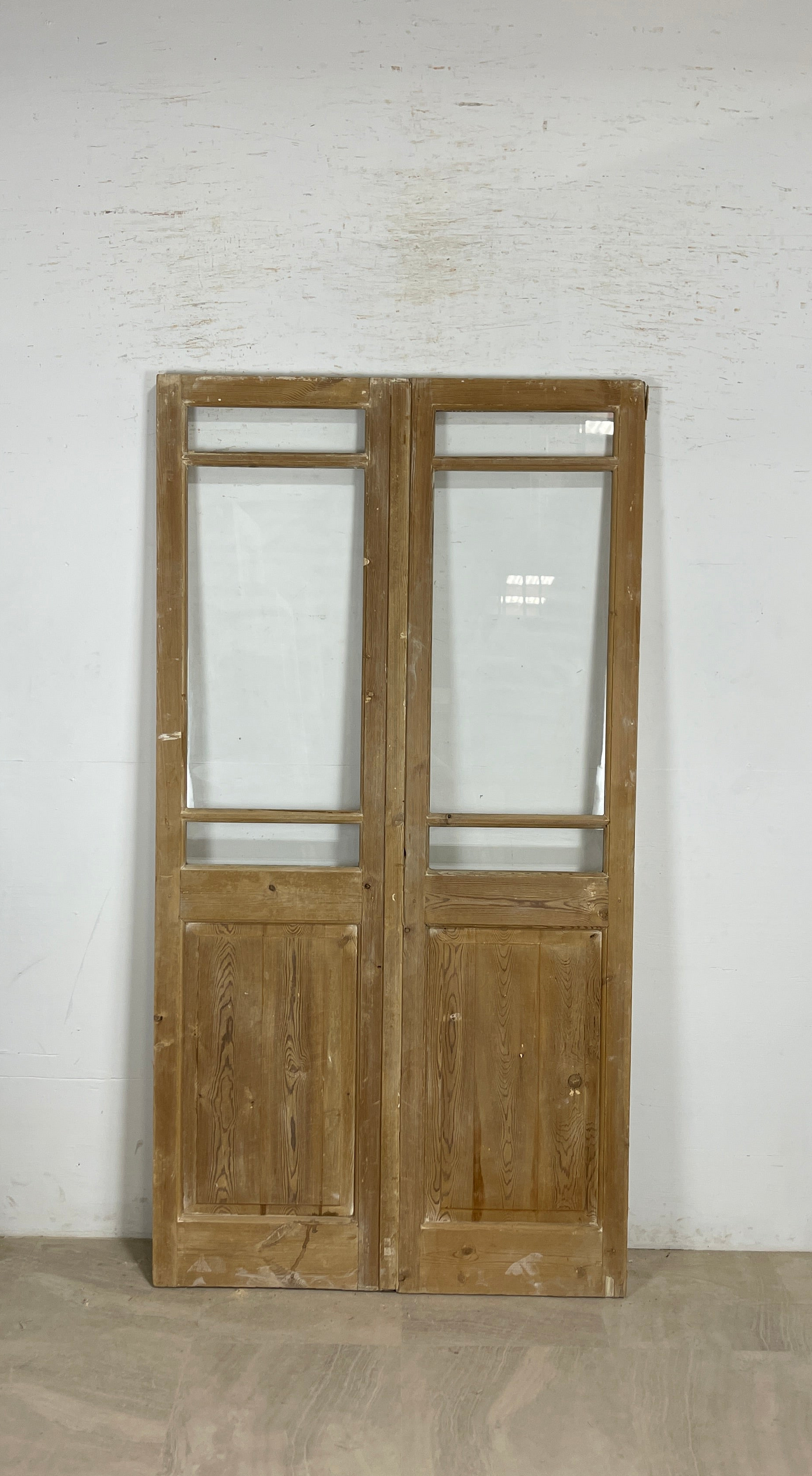 Antique French panel doors with Glass (83.5x44) P148