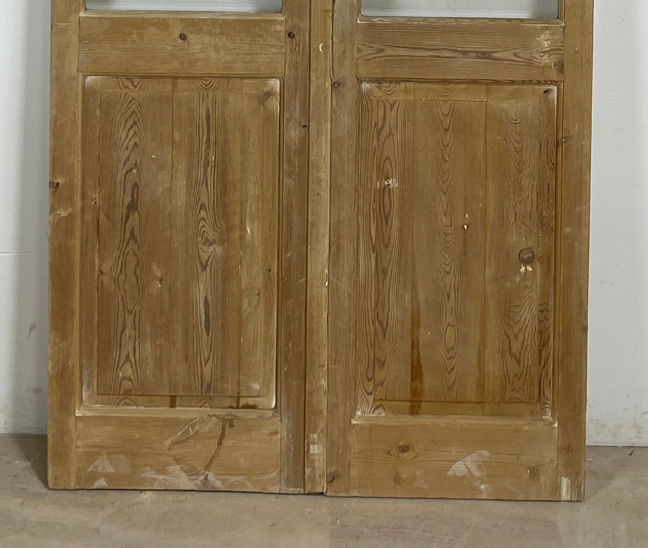 Antique French panel doors with Glass (83.5x44) P148
