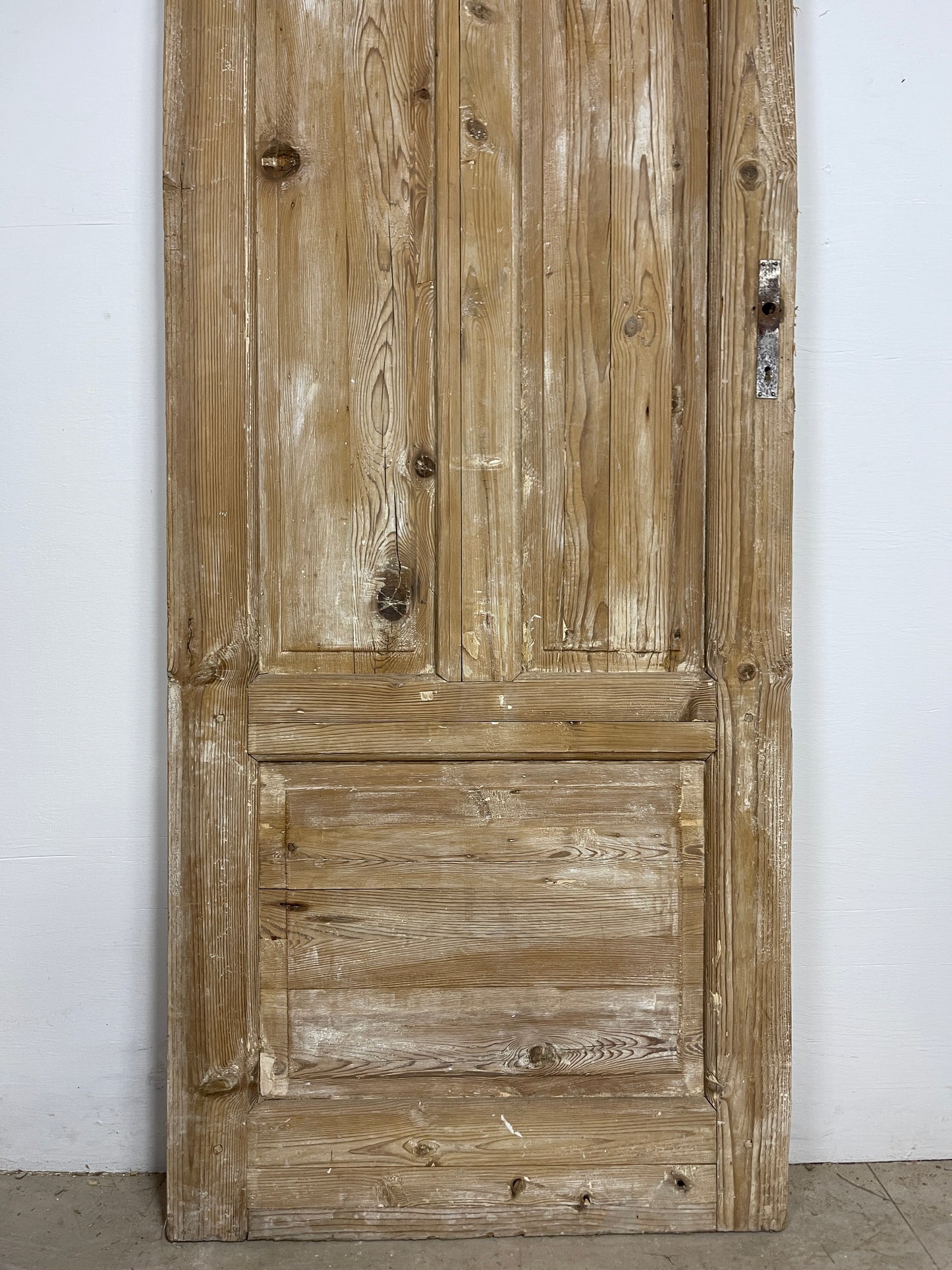 Antique French Panel Door - Single with glass (84.5x28.75) O241 AI