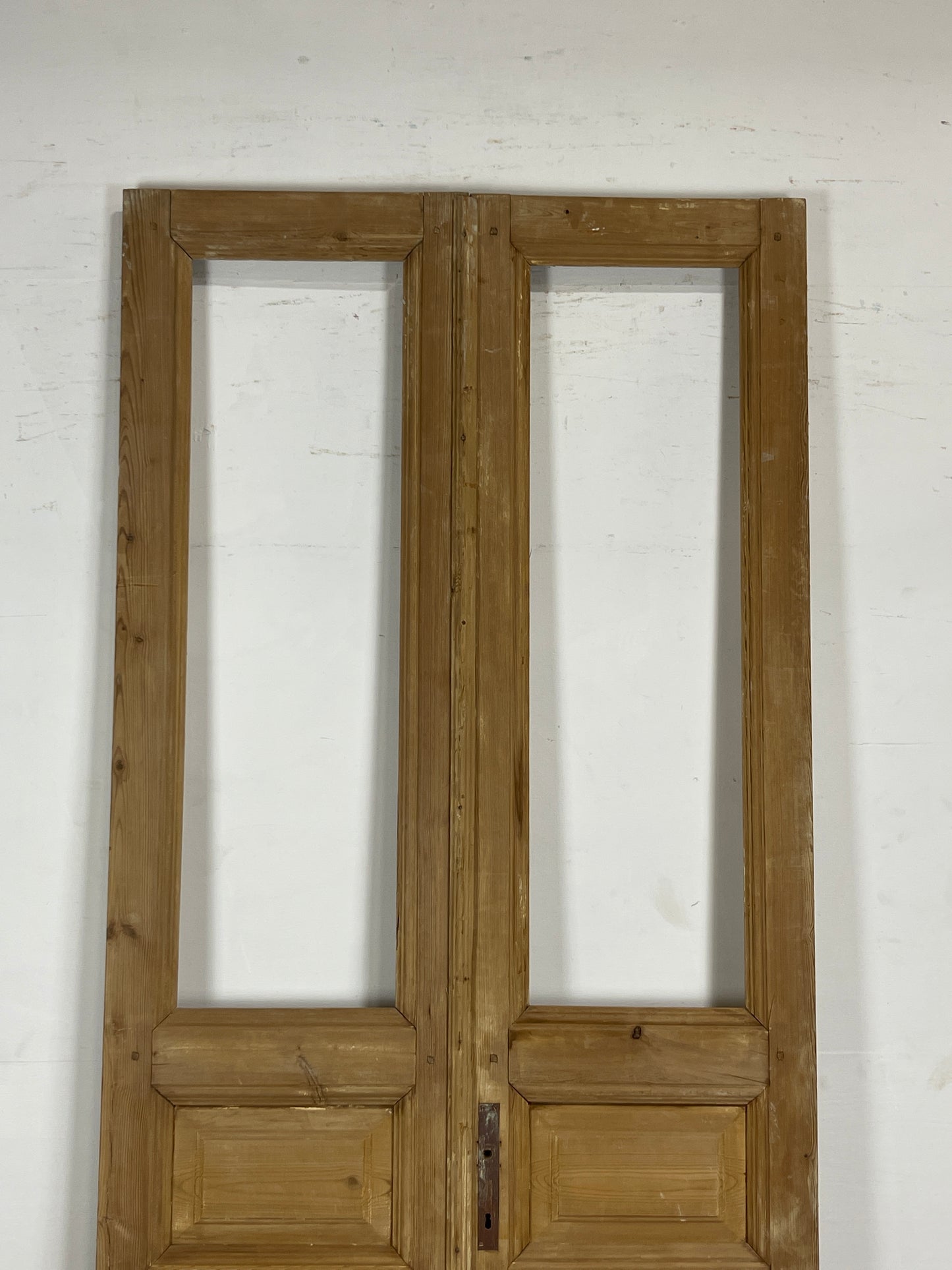 Antique French Panel Doors with Glass   (100.75 x 42)   N032