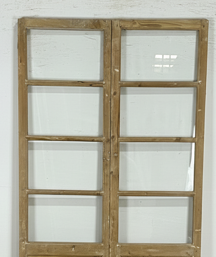 Antique French panel doors with Glass (87x44) P153