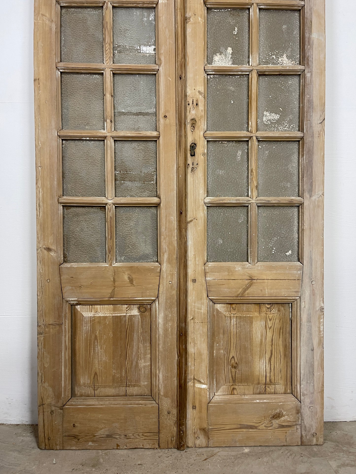 Antique French panel doors with Glass (99.75x39.5) O294