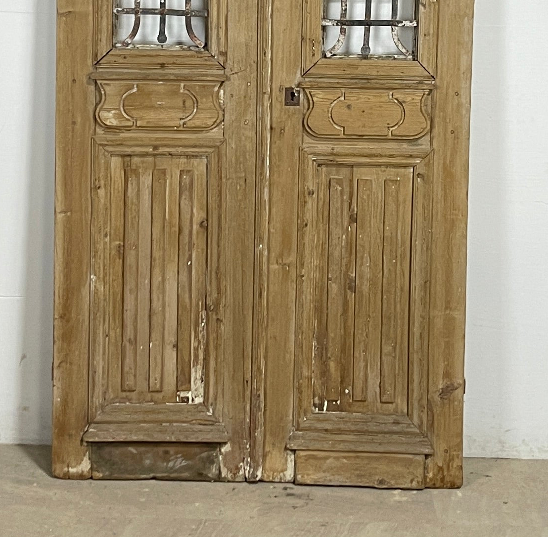 Antique French panel doors with Metal (95x44) P125