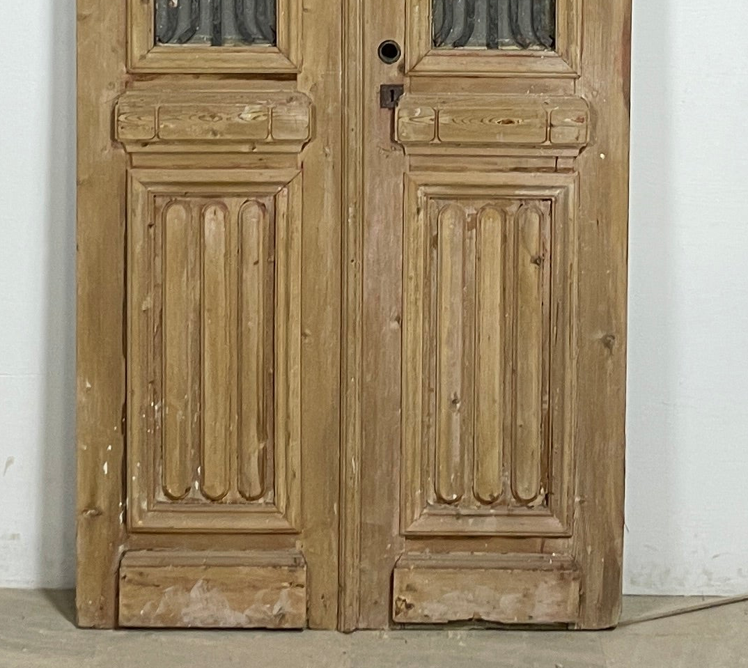 Antique French panel doors with Metal (95.5x40) P117