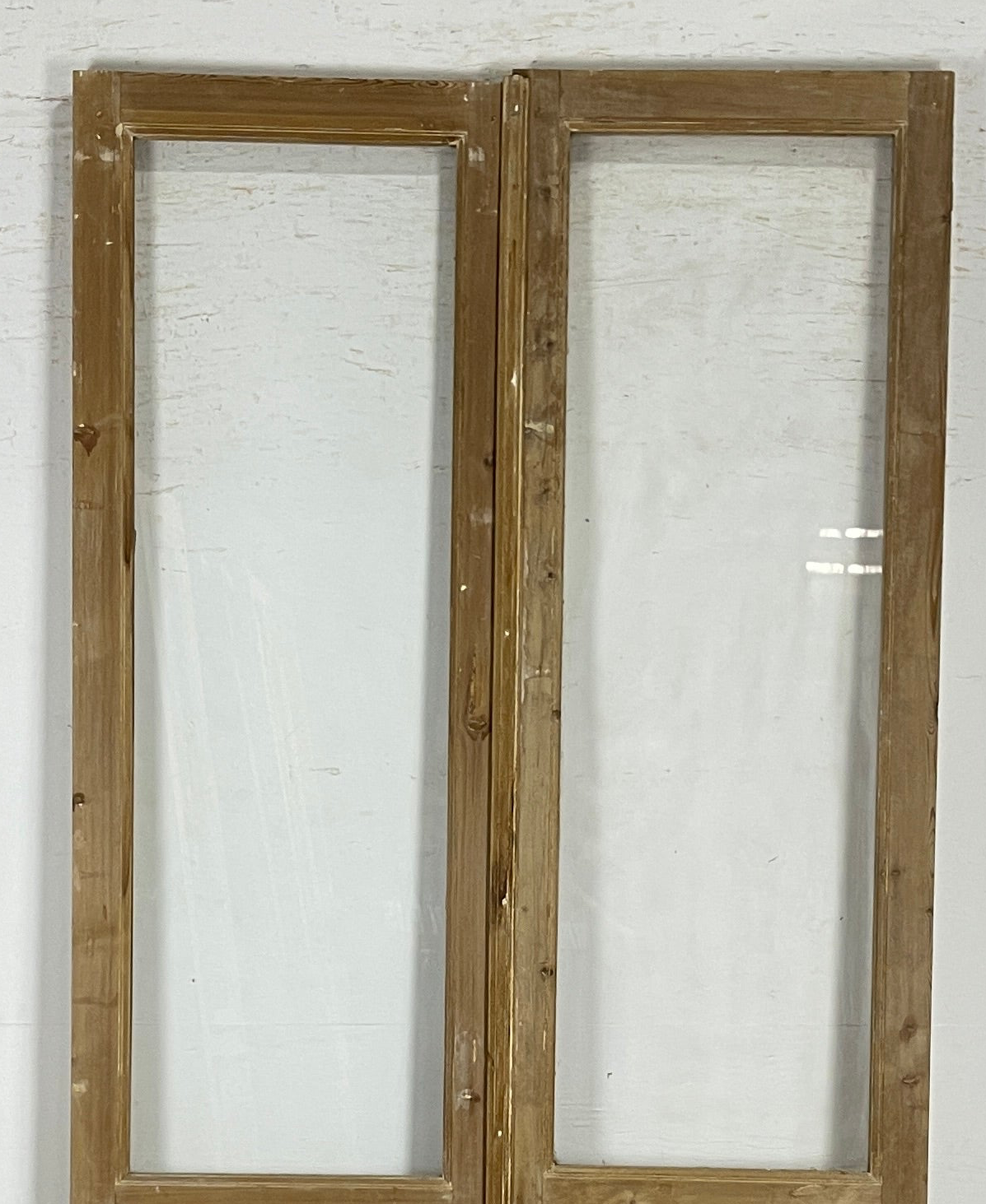 Antique French panel doors with Glass (98x46) P139
