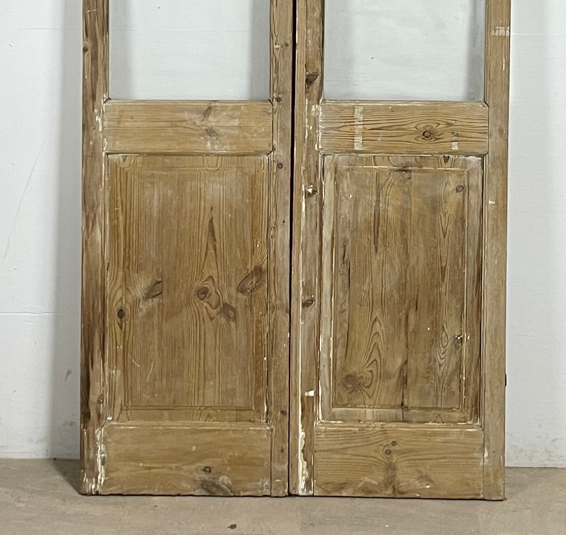 Antique French panel doors with Glass (94x44.5) P158
