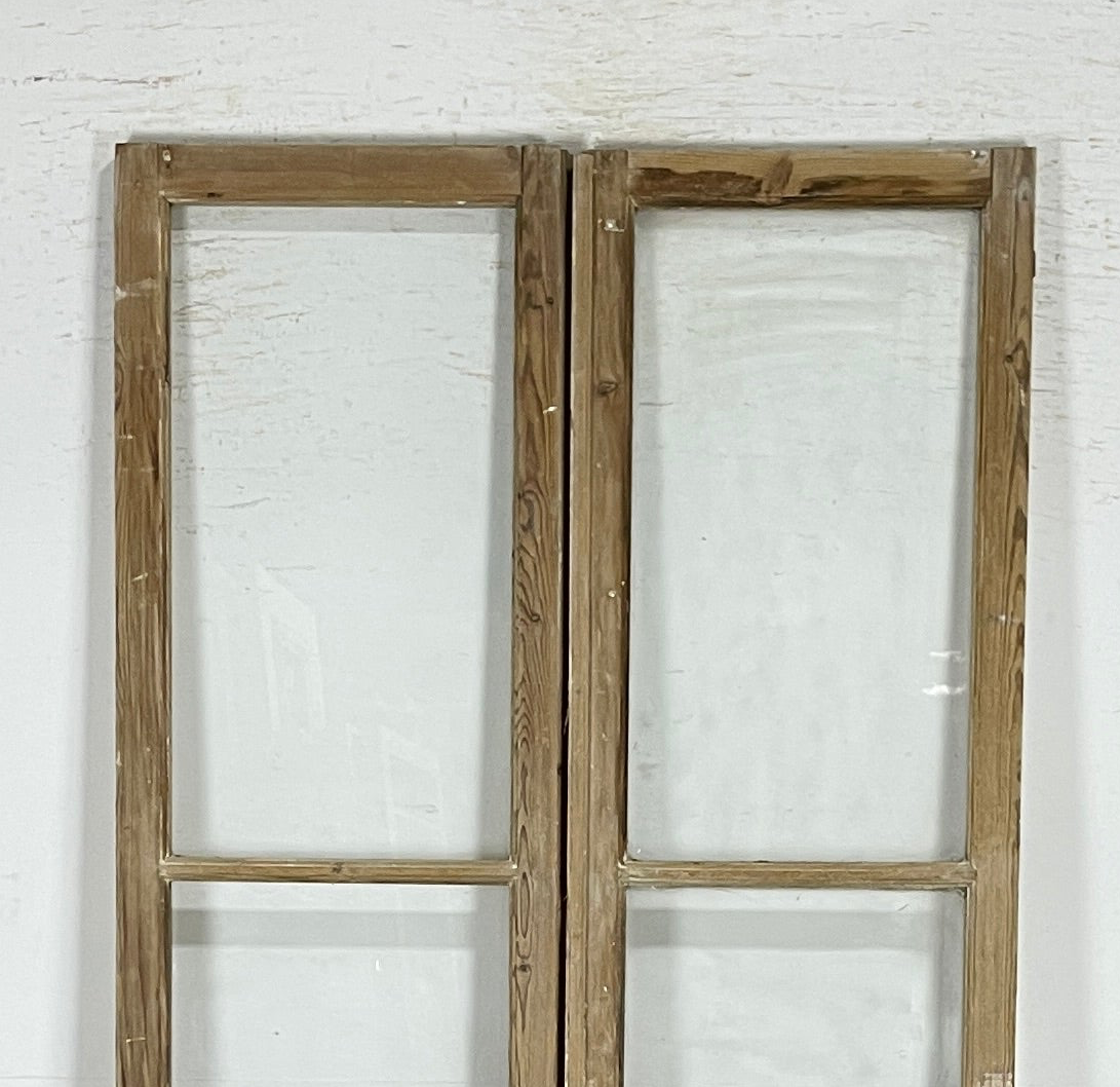 Antique French panel doors with Glass (94x44.5) P158