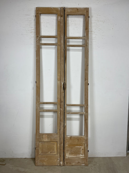 Antique French panel doors with Glass (102x34.25) O301