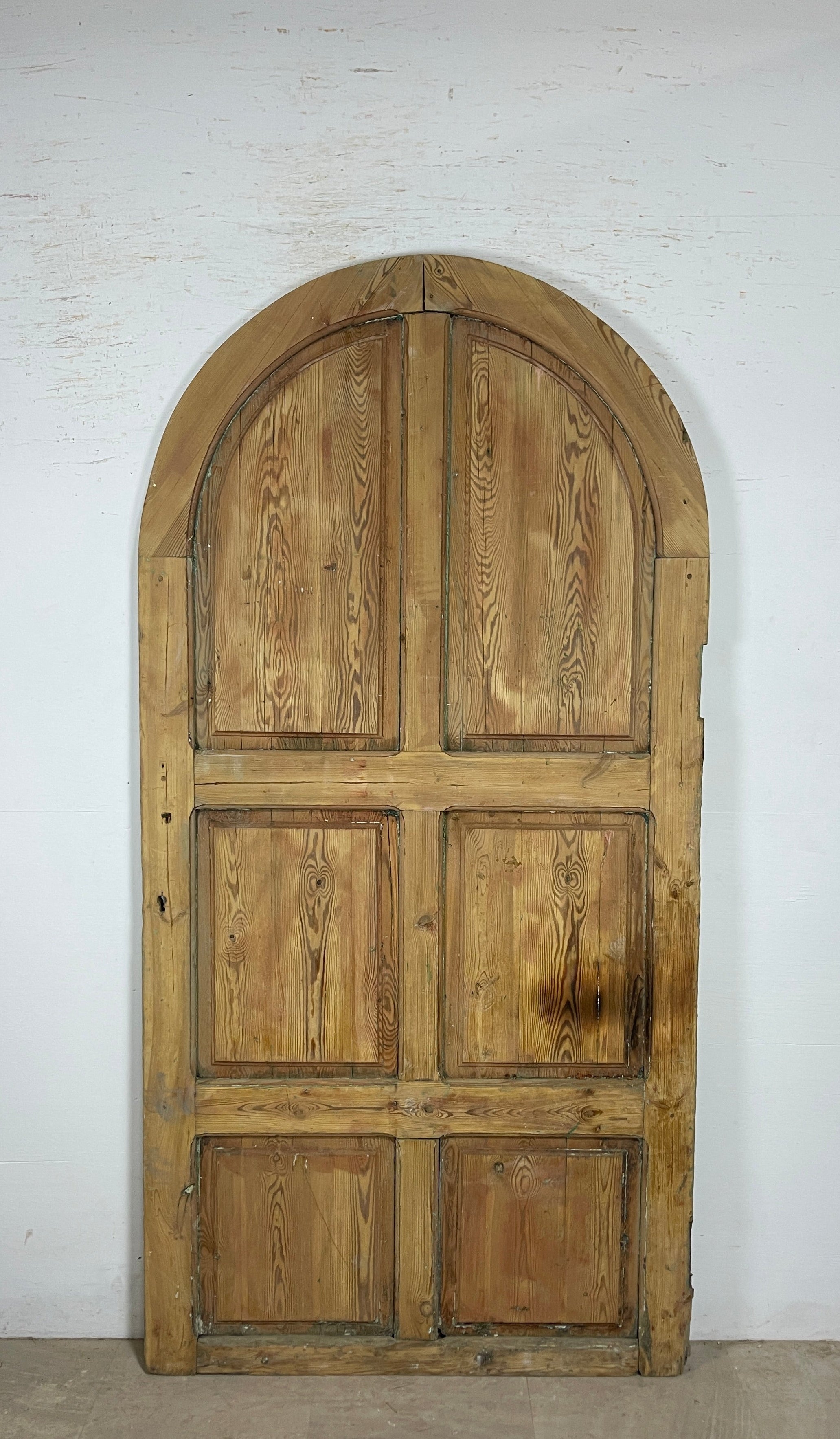 フランス アンティーク French Arch Doors ドア Antique French panel arched door with Carvings (93 x 46.5) P60