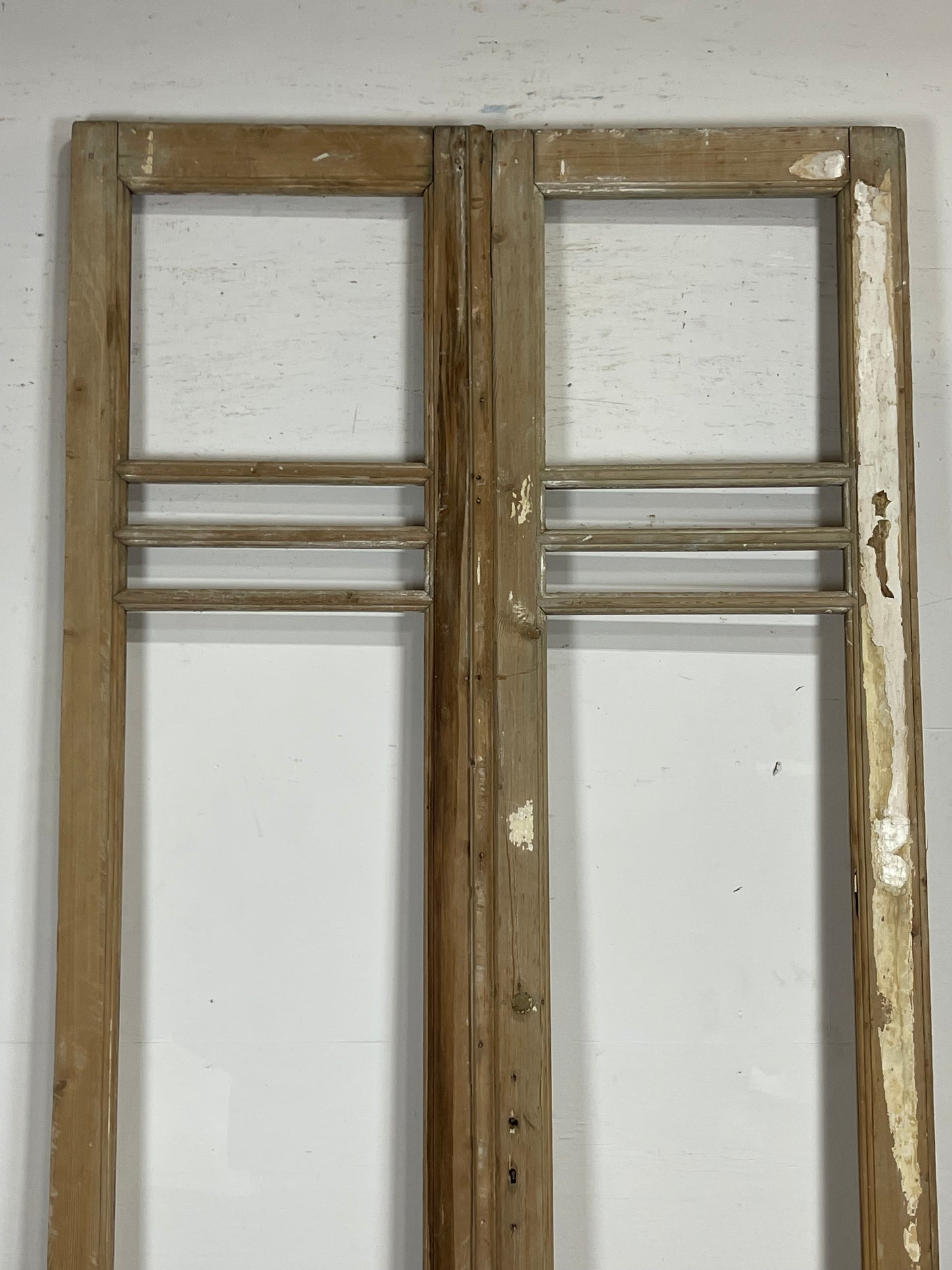 Antique  French Panel Doors with glass (103.5x51)   M116