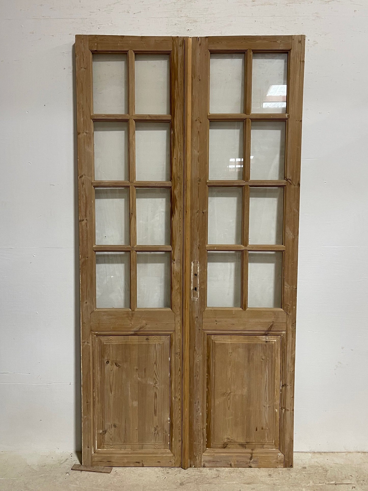 Antique French door with glass (91.75x46.5) H0300s