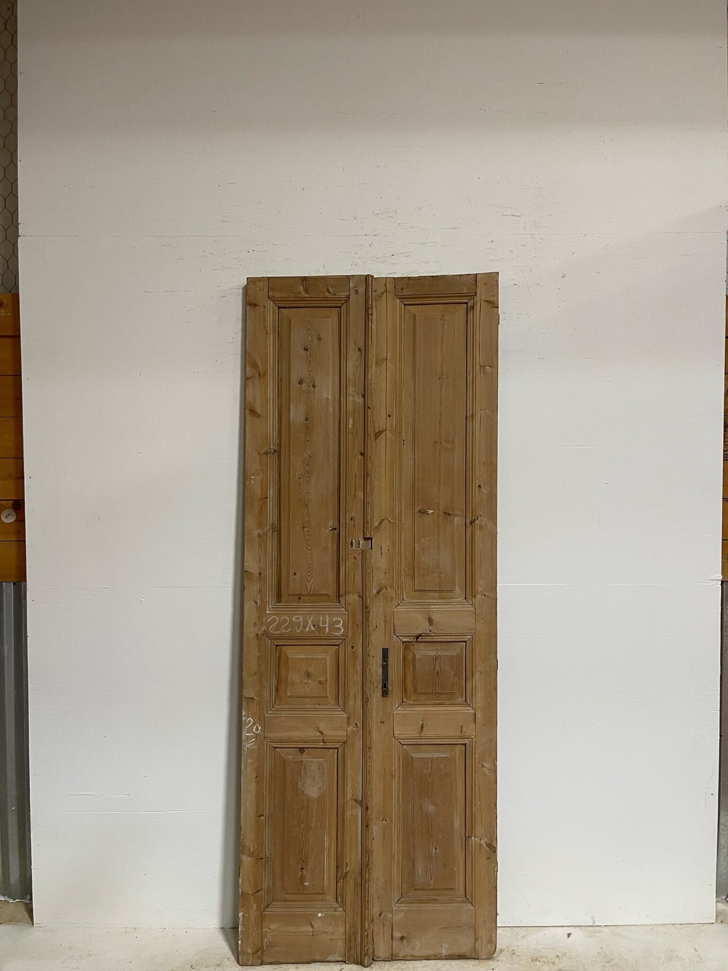 Antique French doors (90X33.75) G0028