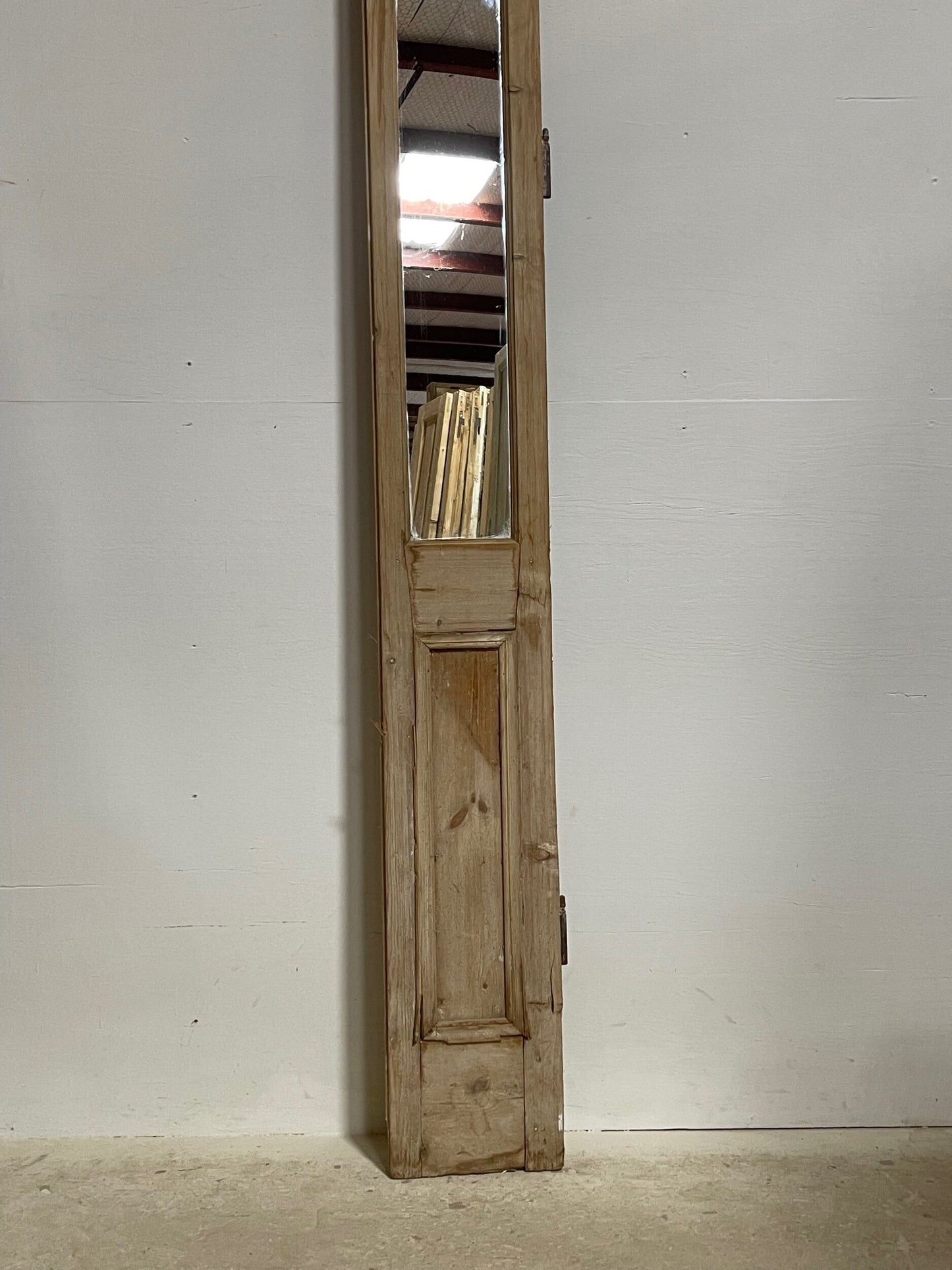 Antique French doors with mirror (111.75x10.75) H0252s