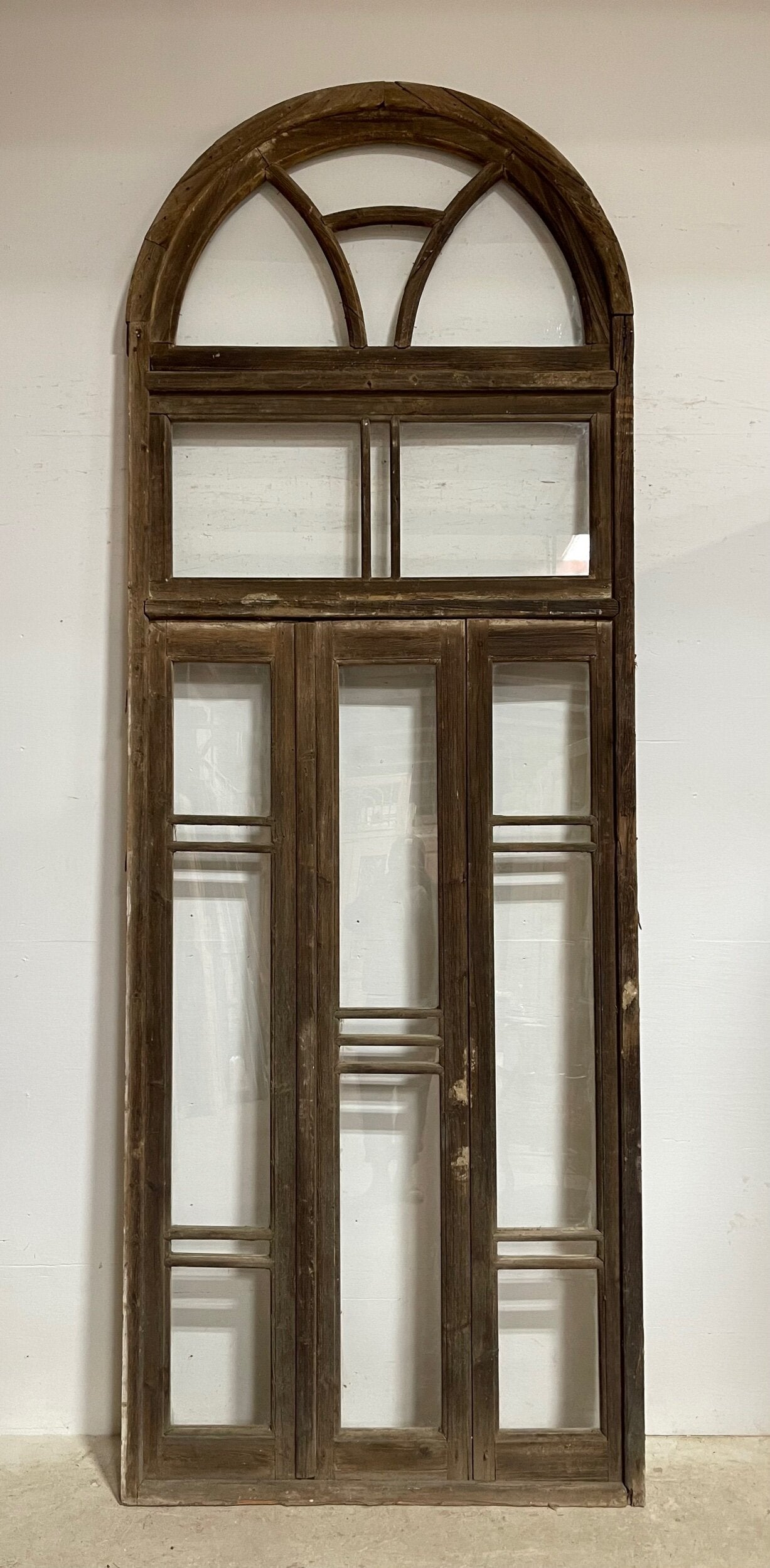 Framed arched with glass (127x46) H0297s