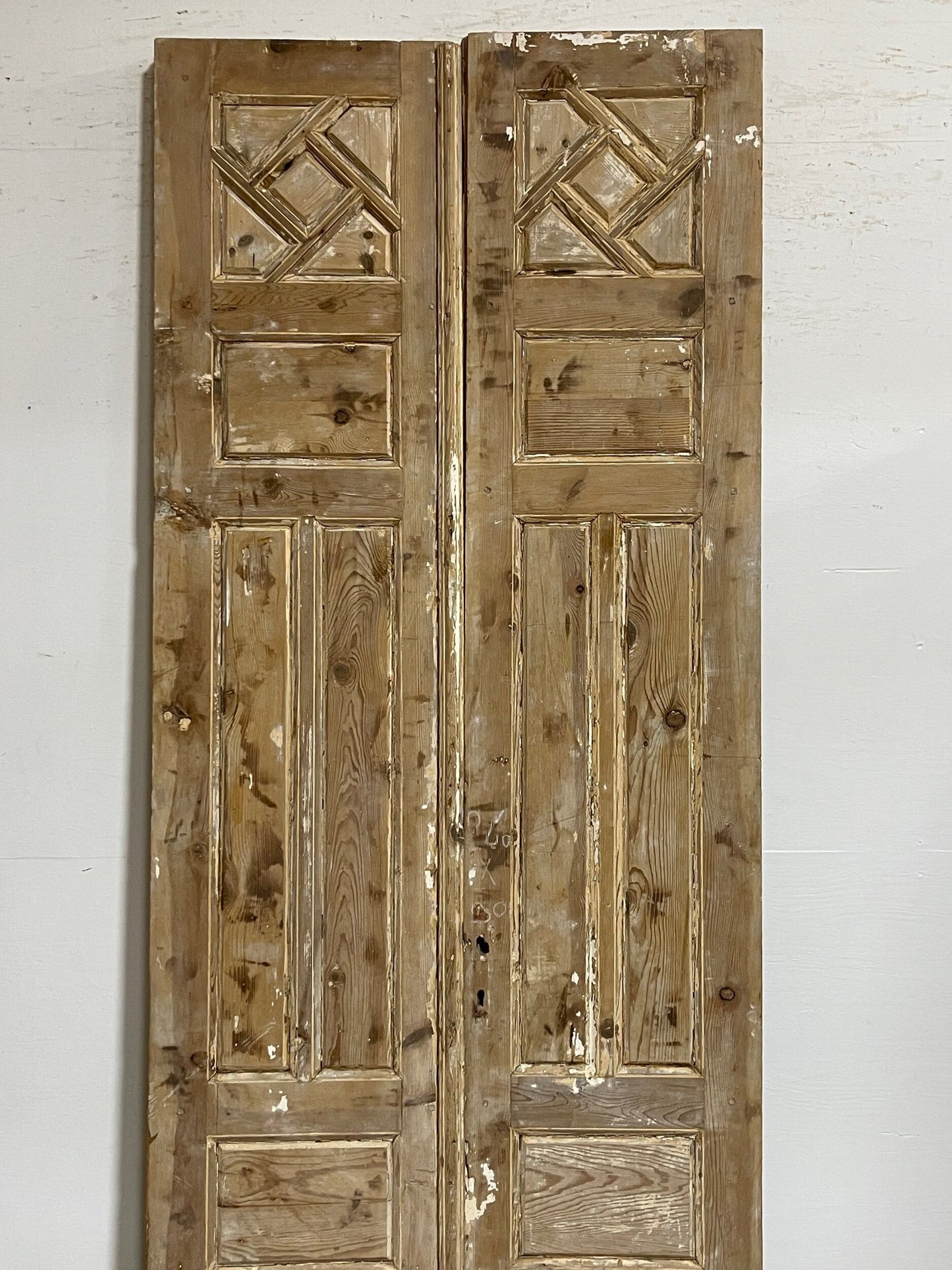 Antique French panel doors (102.5x39.5) I196