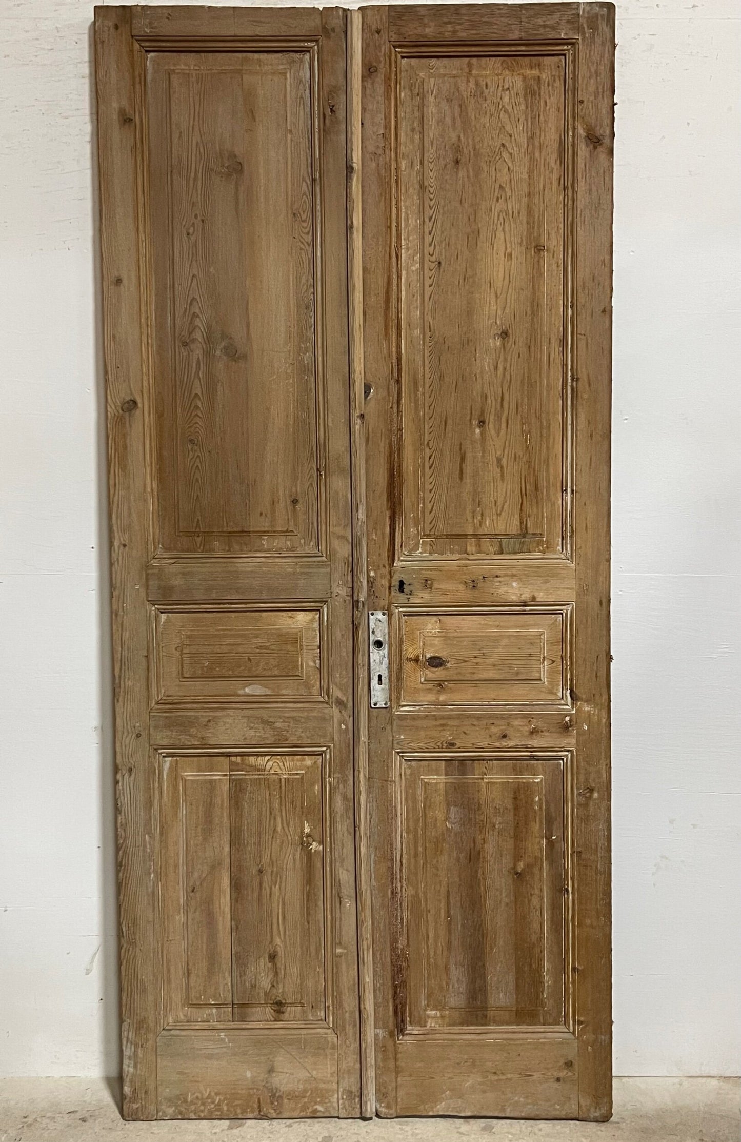 Antique French panel doors (96.5x43.75) I186