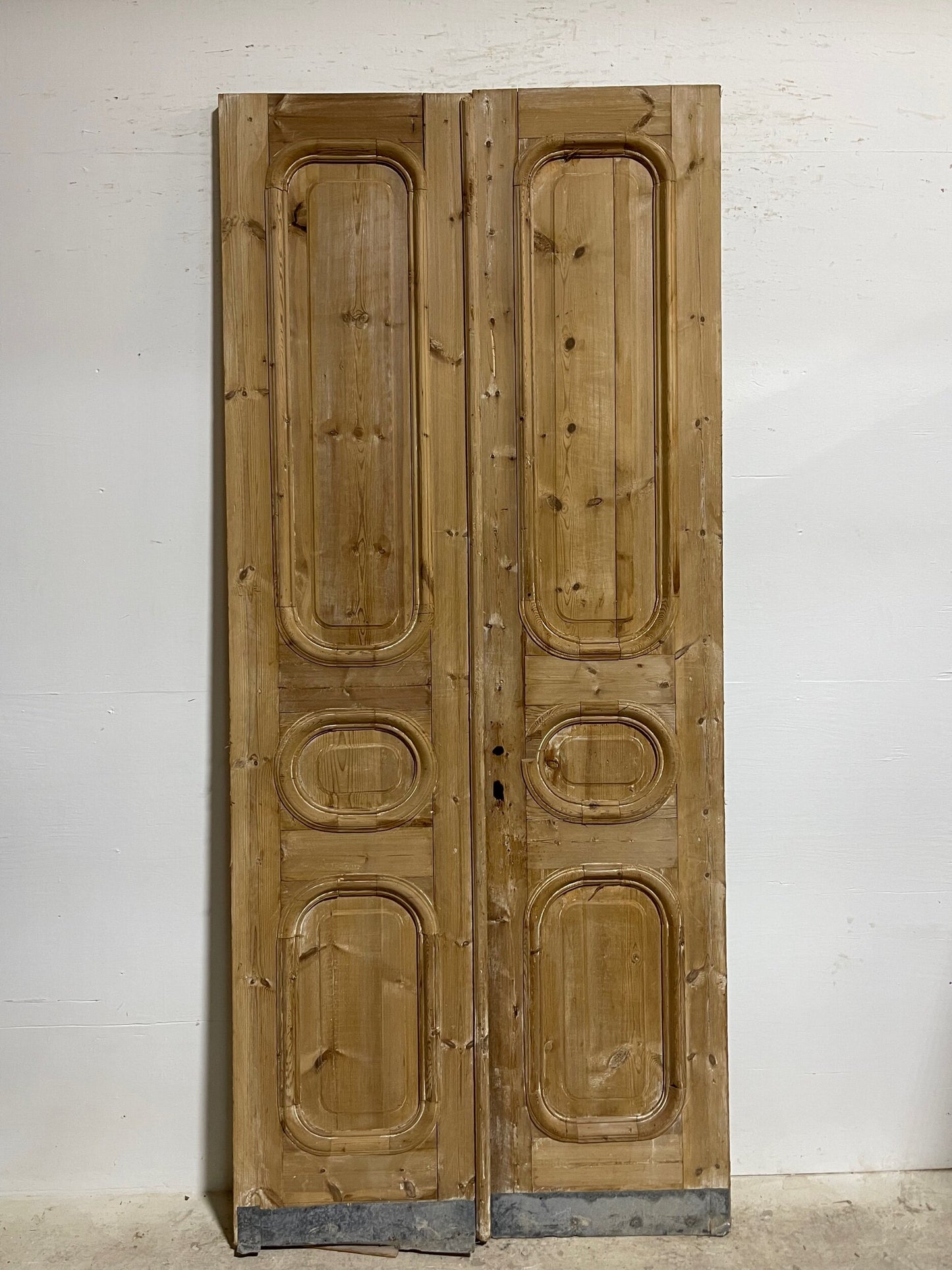 Antique French panel doors (101 x 43.75)  I060
