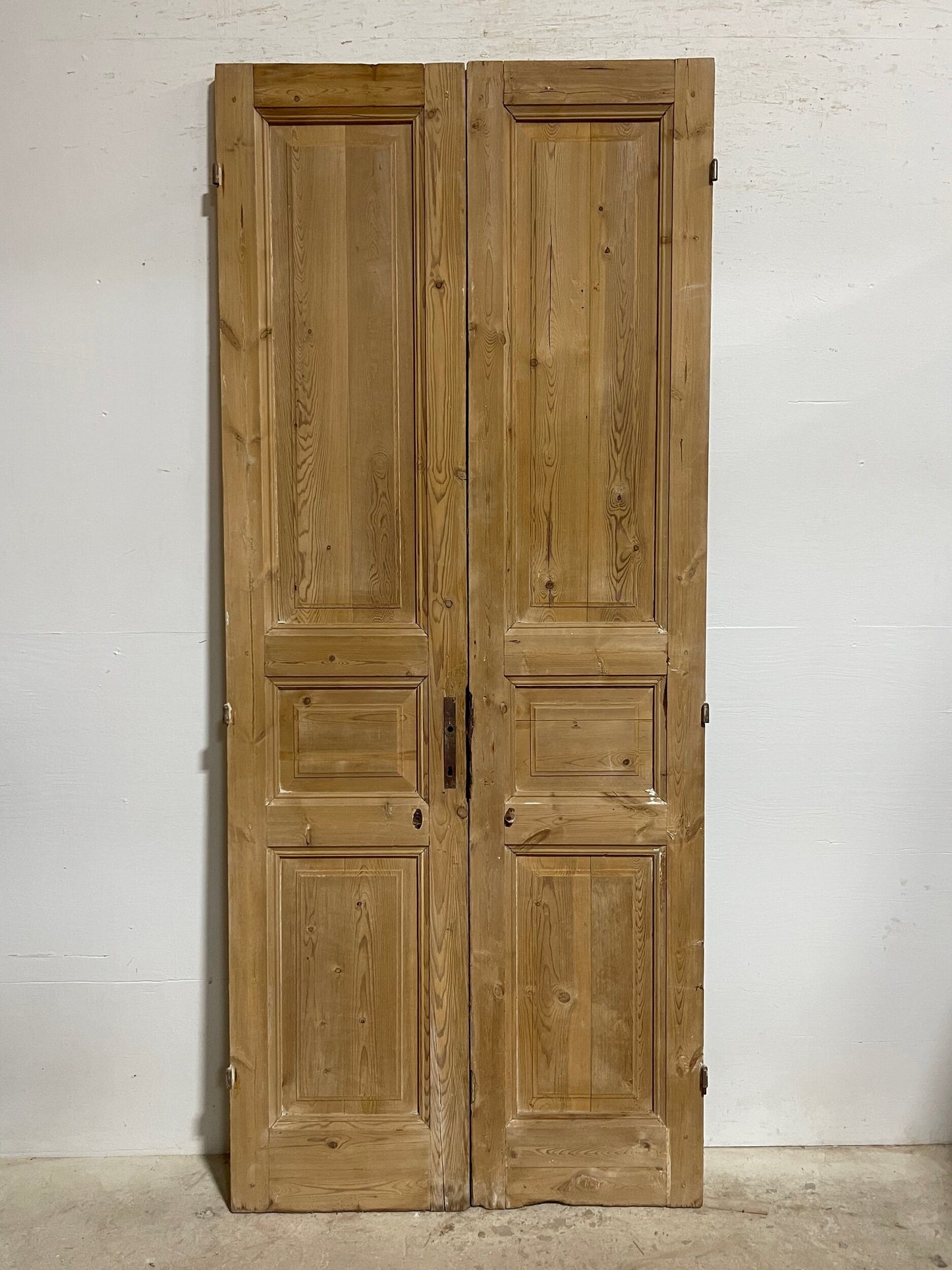 antique French panel doors (93.25x39.25) I163