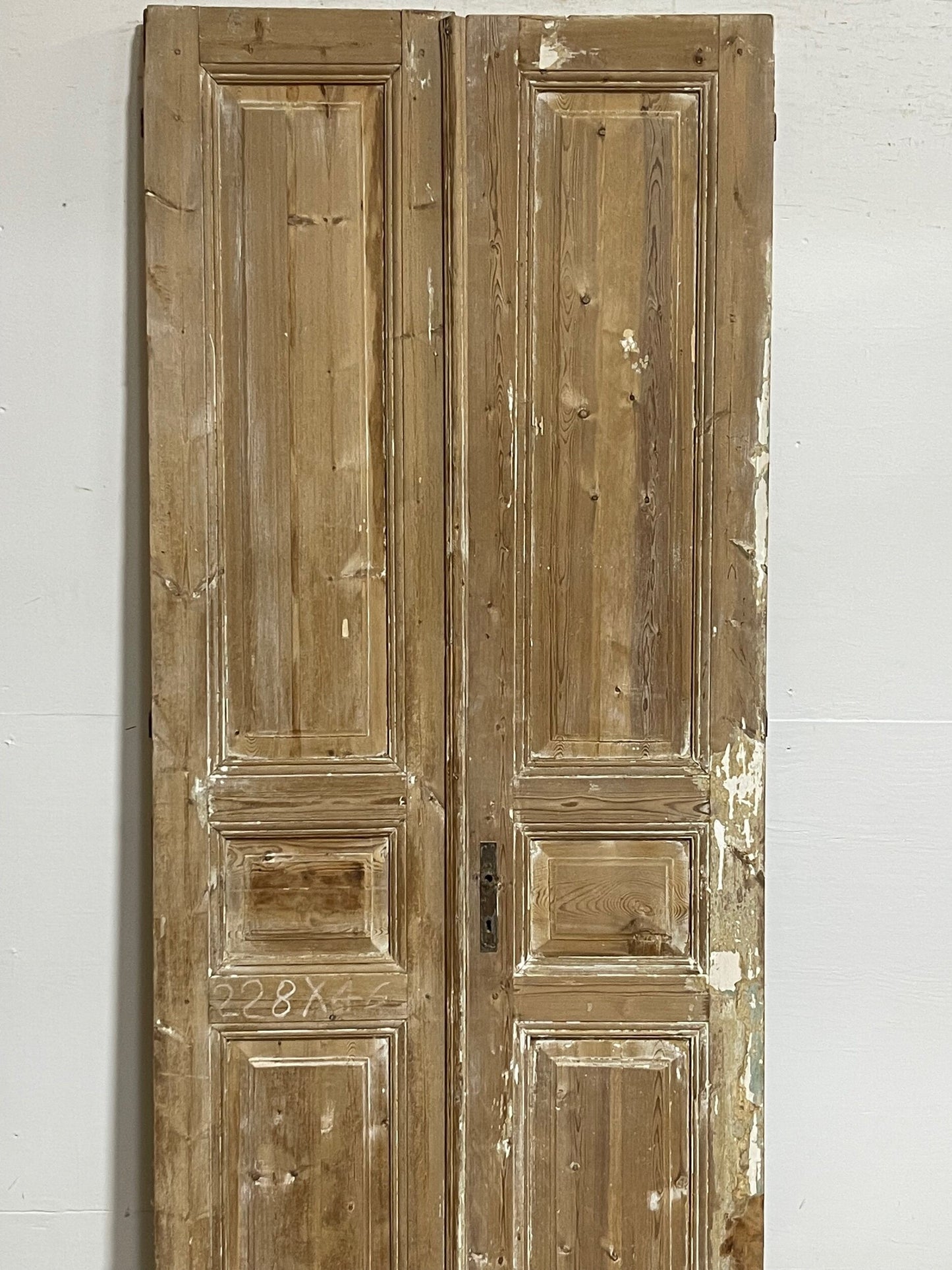 Antique French panel doors (89.5x36.5) I150