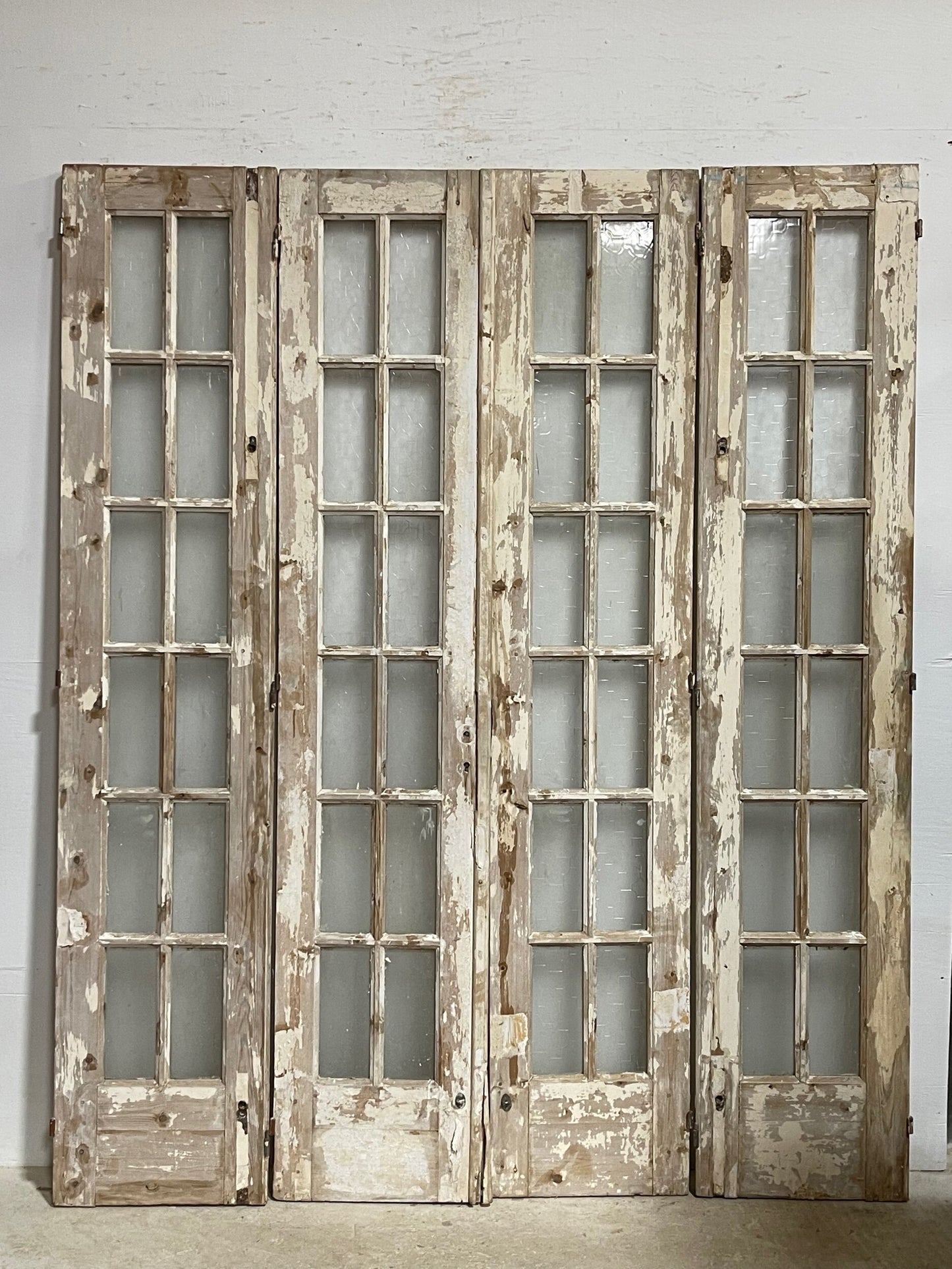 Antique French doors with glass (92.5x76) H0236s