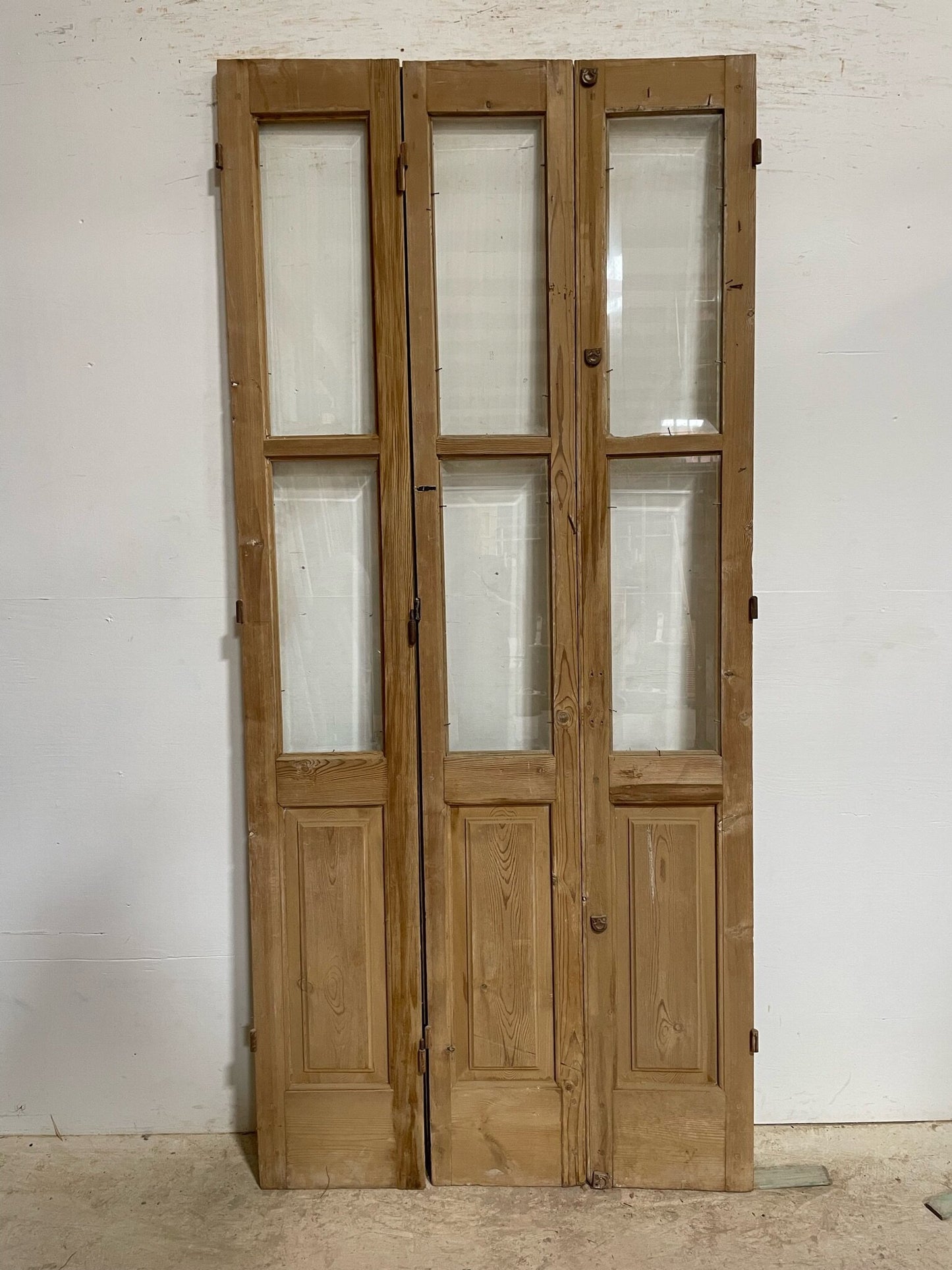 Antique French door (87.75x40) with glass F0724