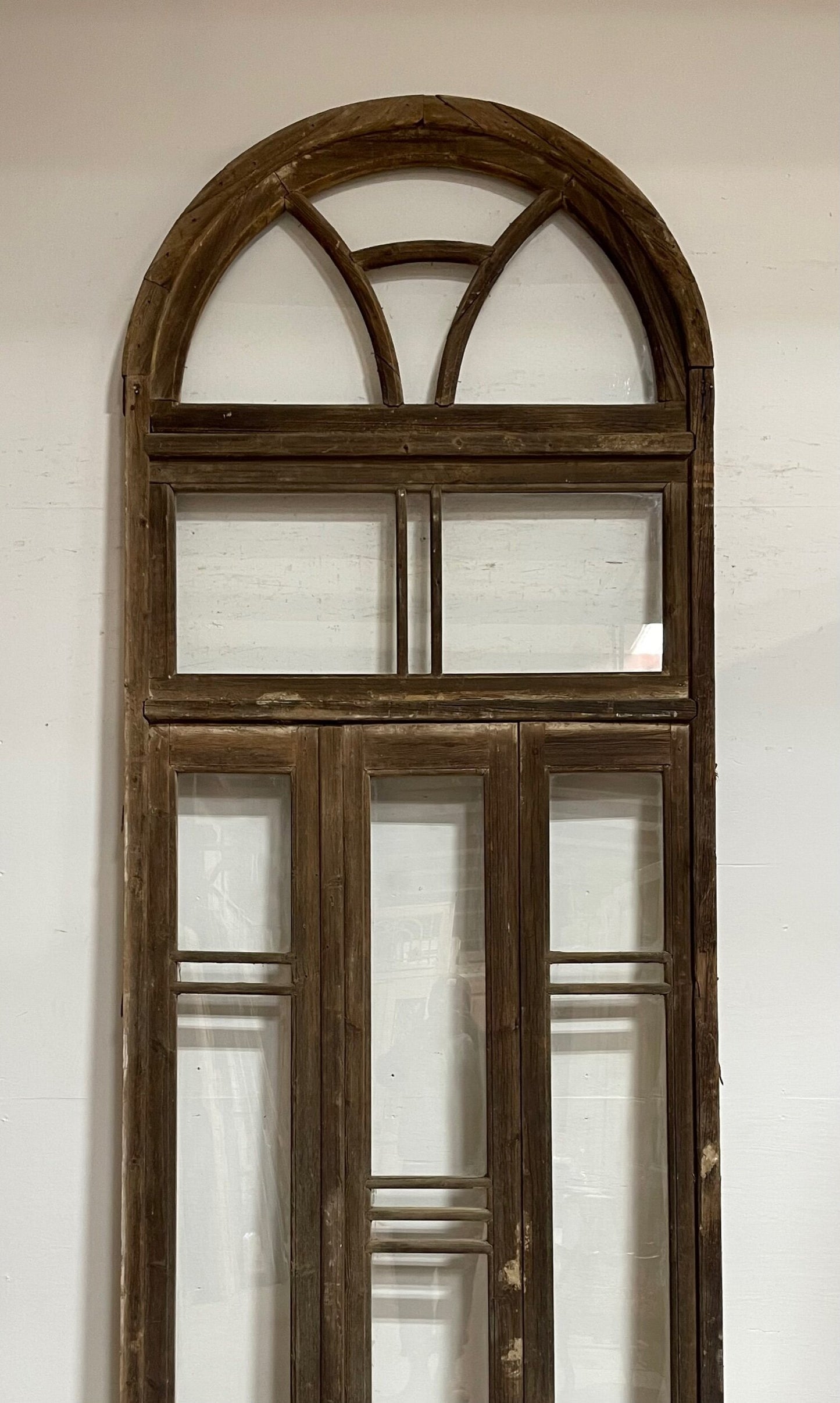 Framed arched with glass (127x46) H0297s