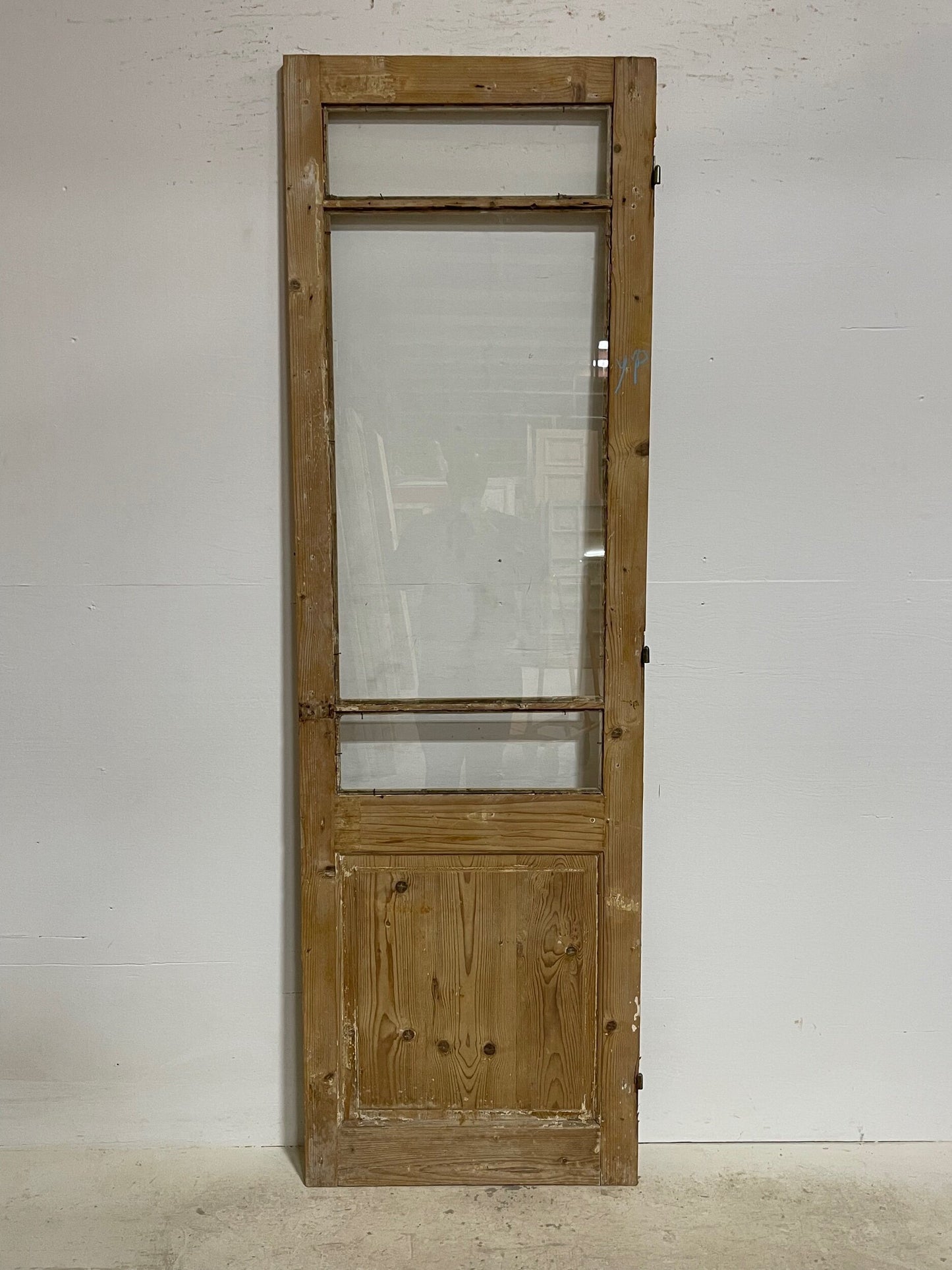 Antique French panel door (87.5x26.5) G1419s