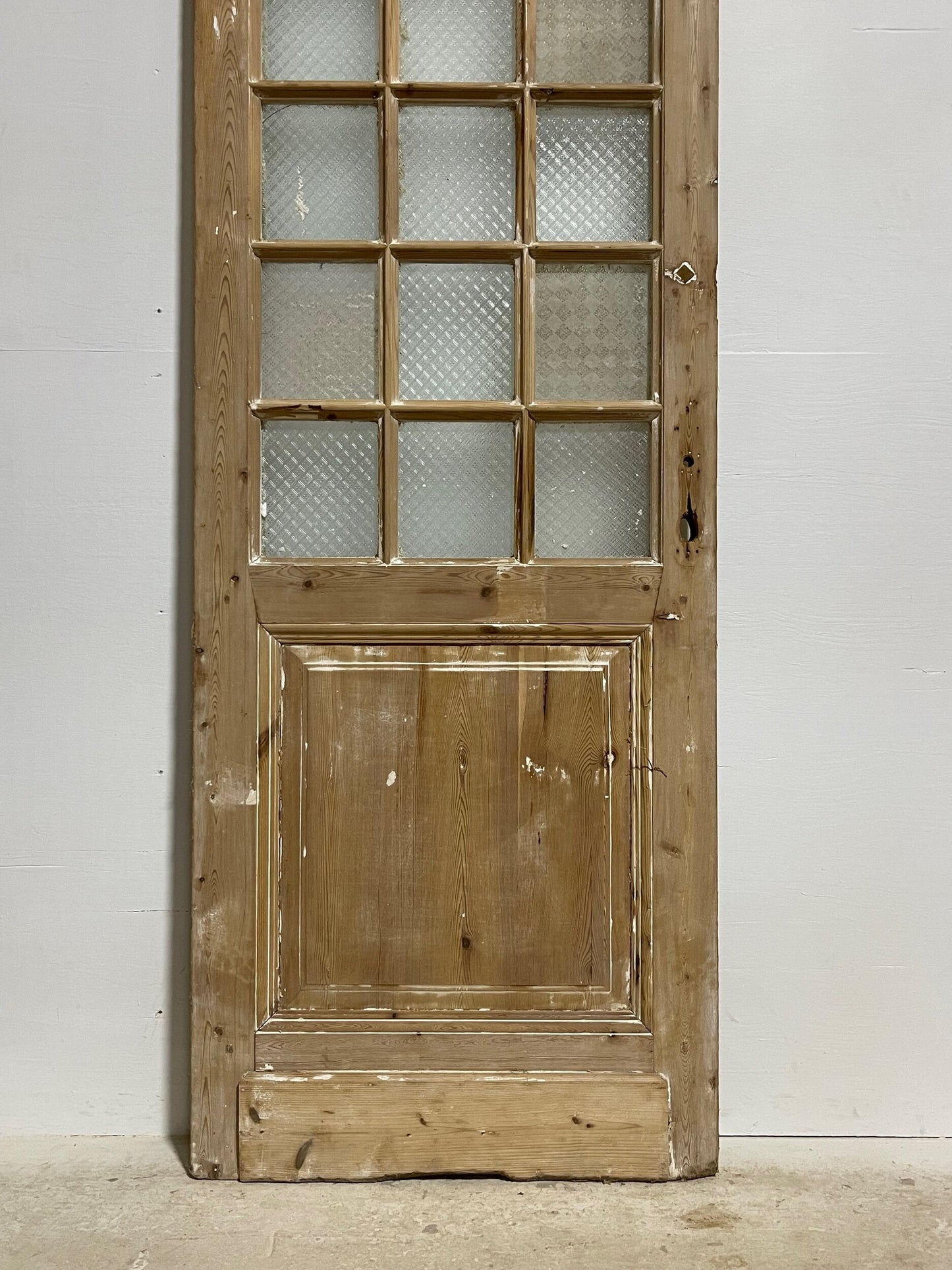 Antique French door with glass (93.25x30) H0180s