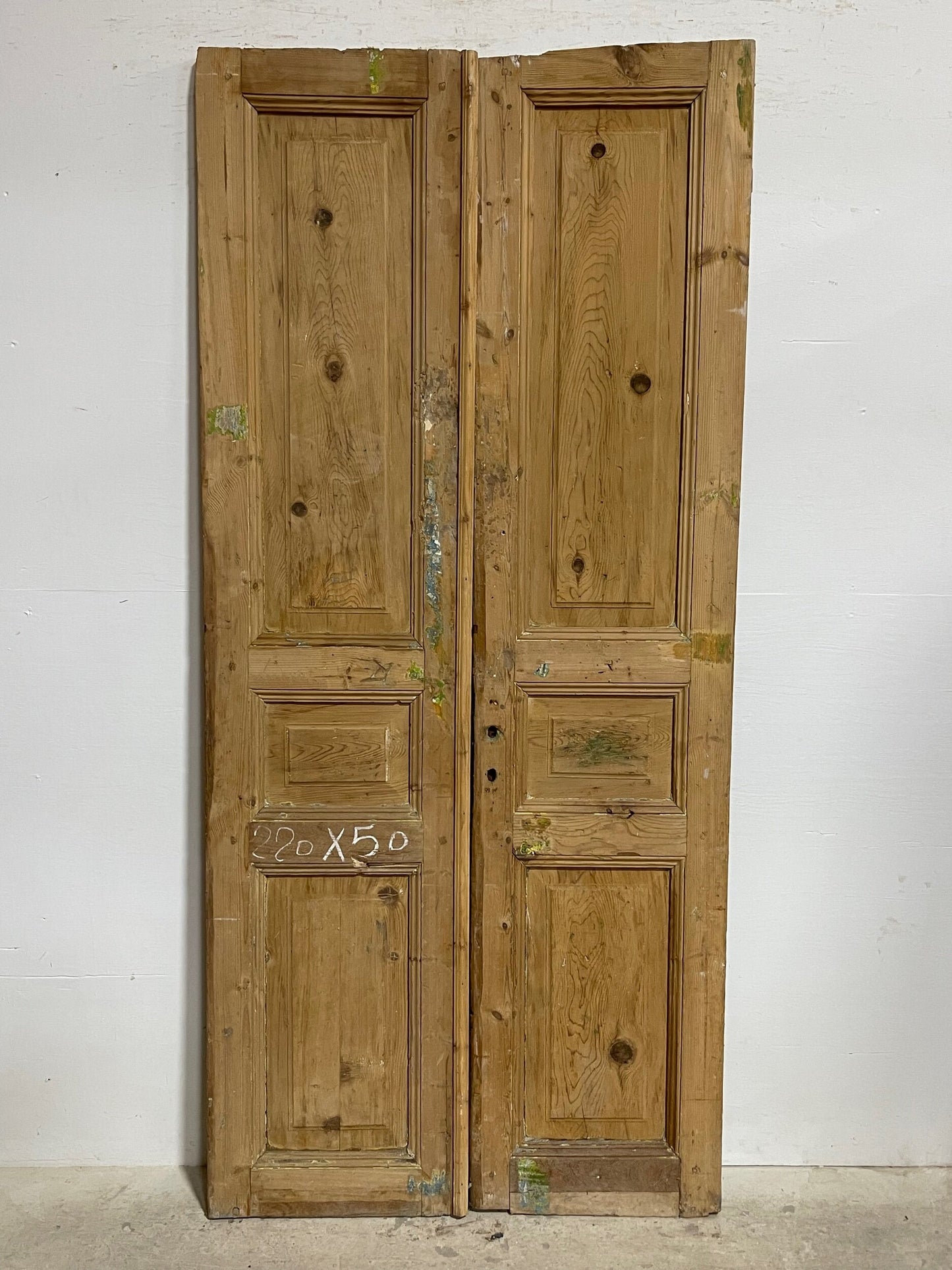 Antique french panel doors (89.5 x 39.75)  I088