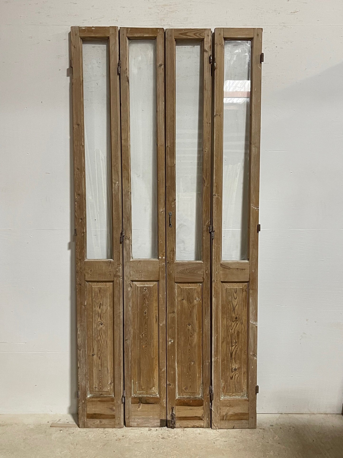 Antique French doors with glass (95.25x43) H0246s