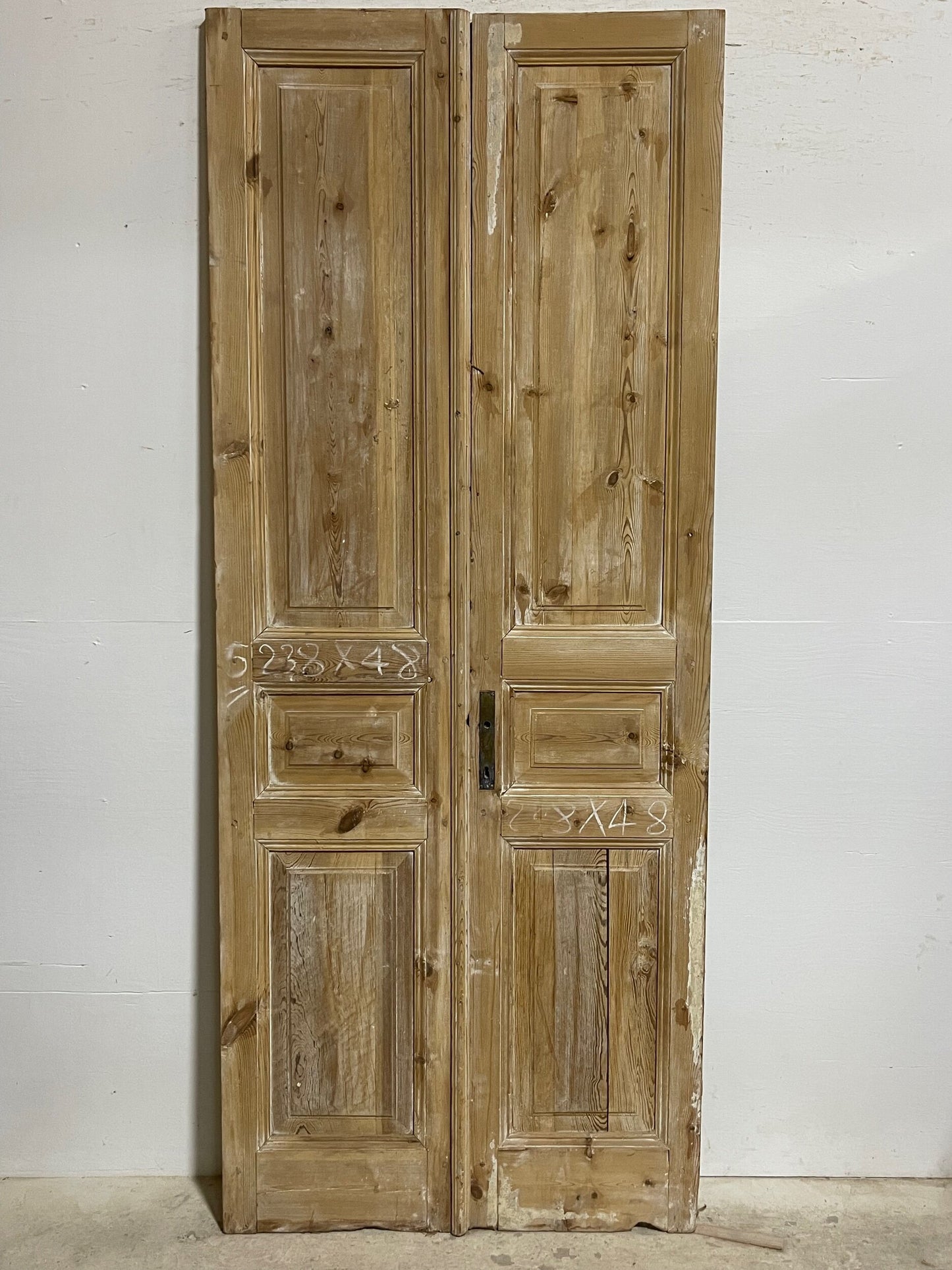 Antique French panel doors (93.75x38.25) I165