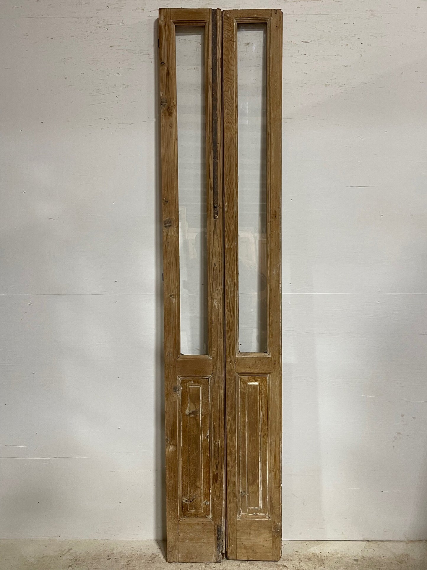 Antique French door with glass (96x21) H0257s