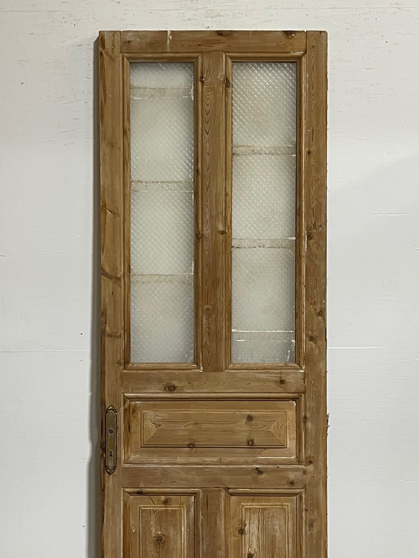 Antique French door with glass (92.5x31.5) H0176s