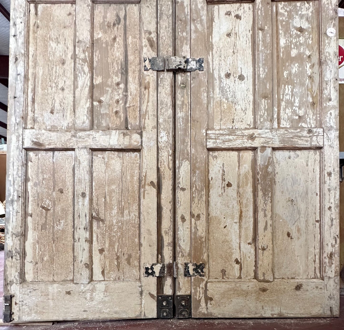 Antique French panel doors (112.75x75.75) I260