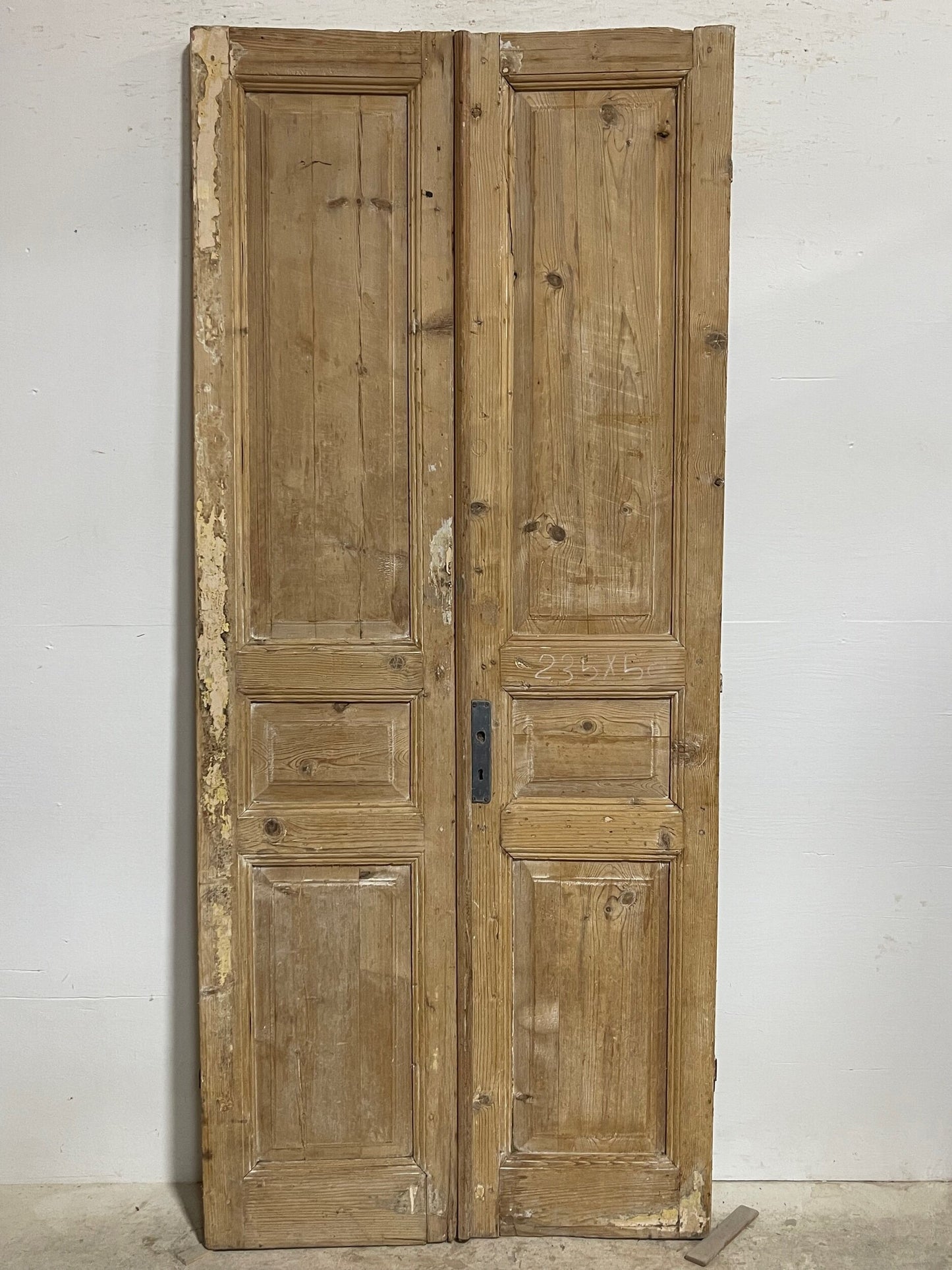 Antique French panel doors (92.25x40.5) I116