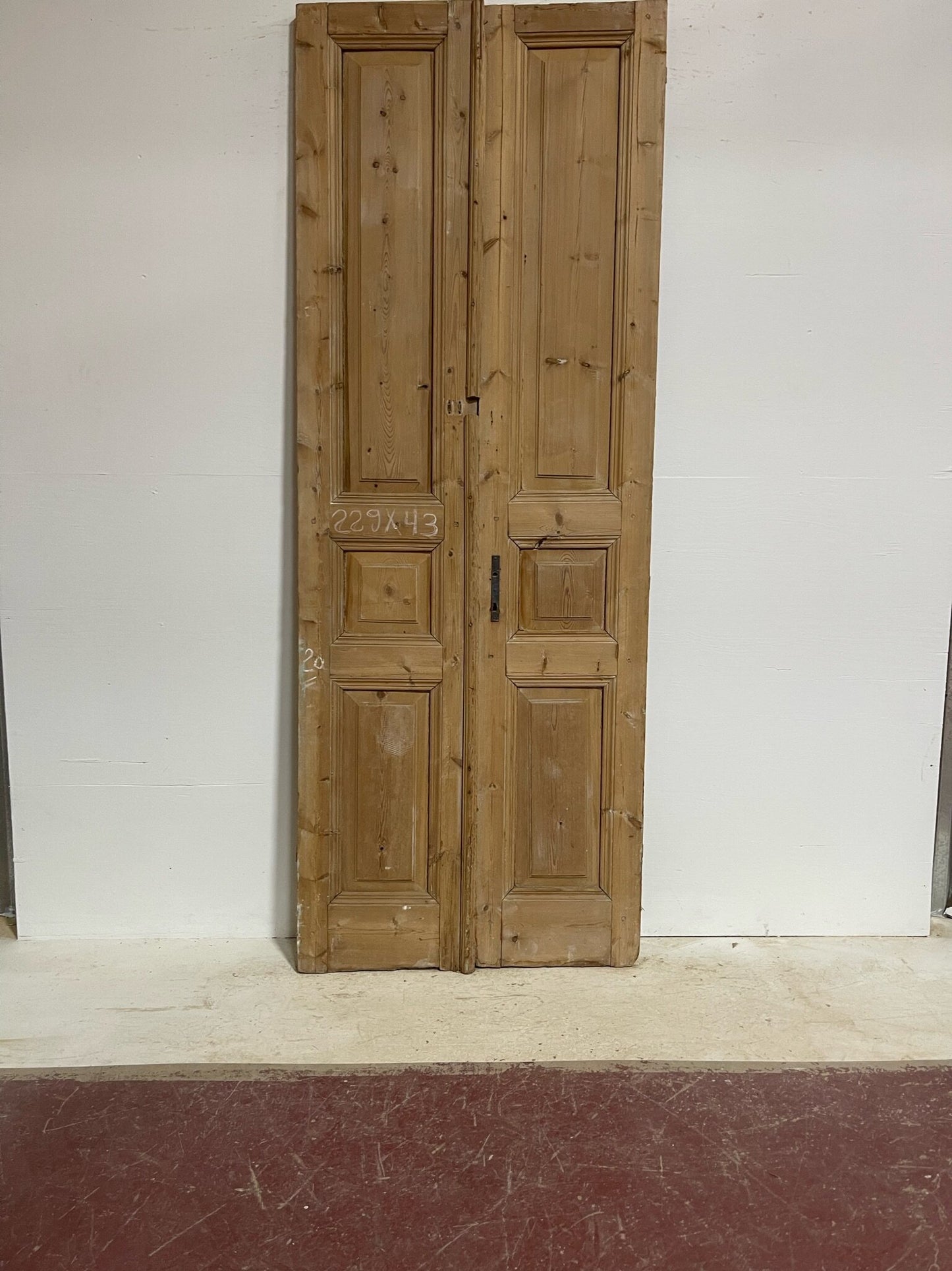 Antique French doors (90X33.75) G0028