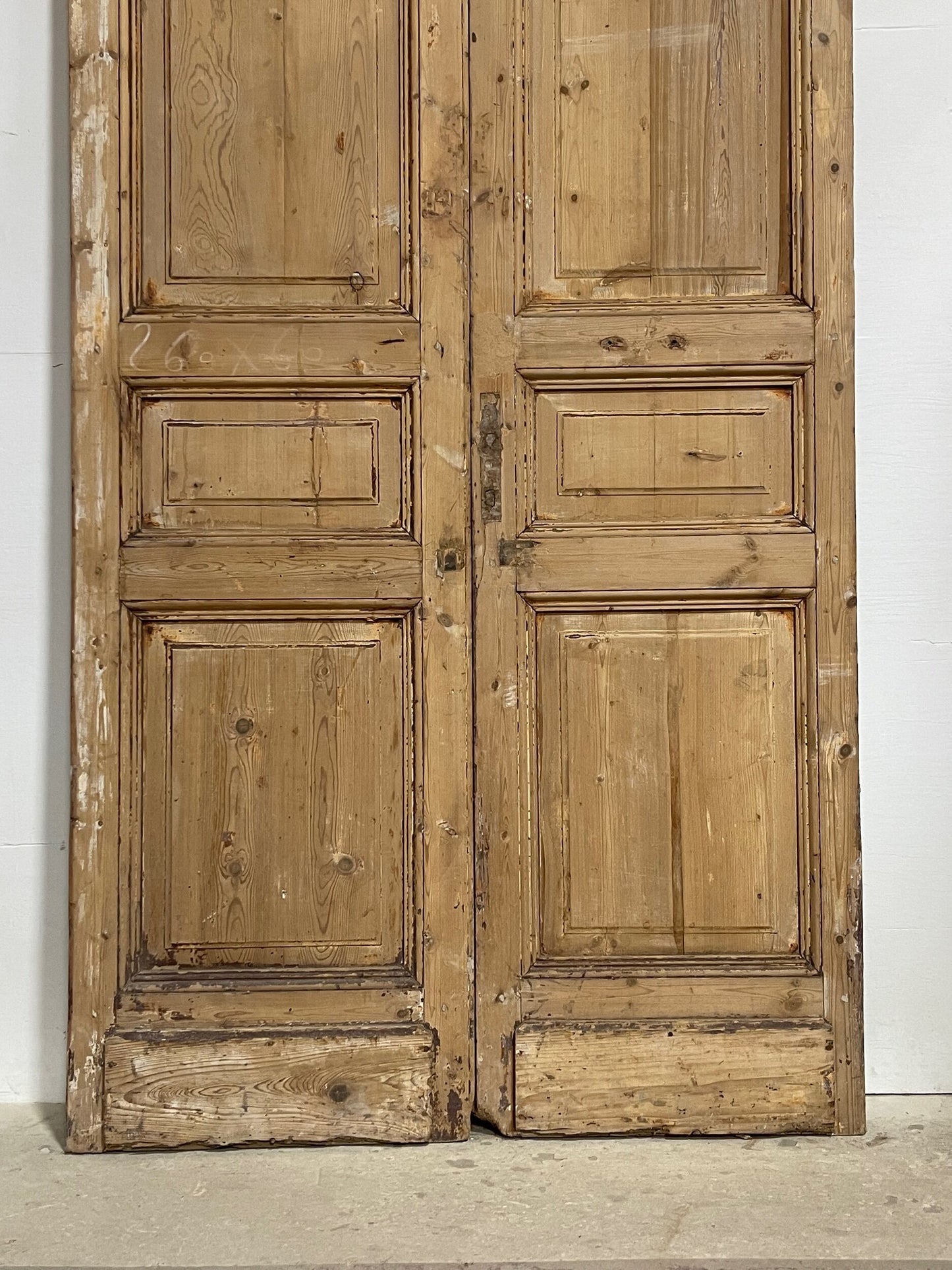 Antique French panel doors (103x46.75) I179b