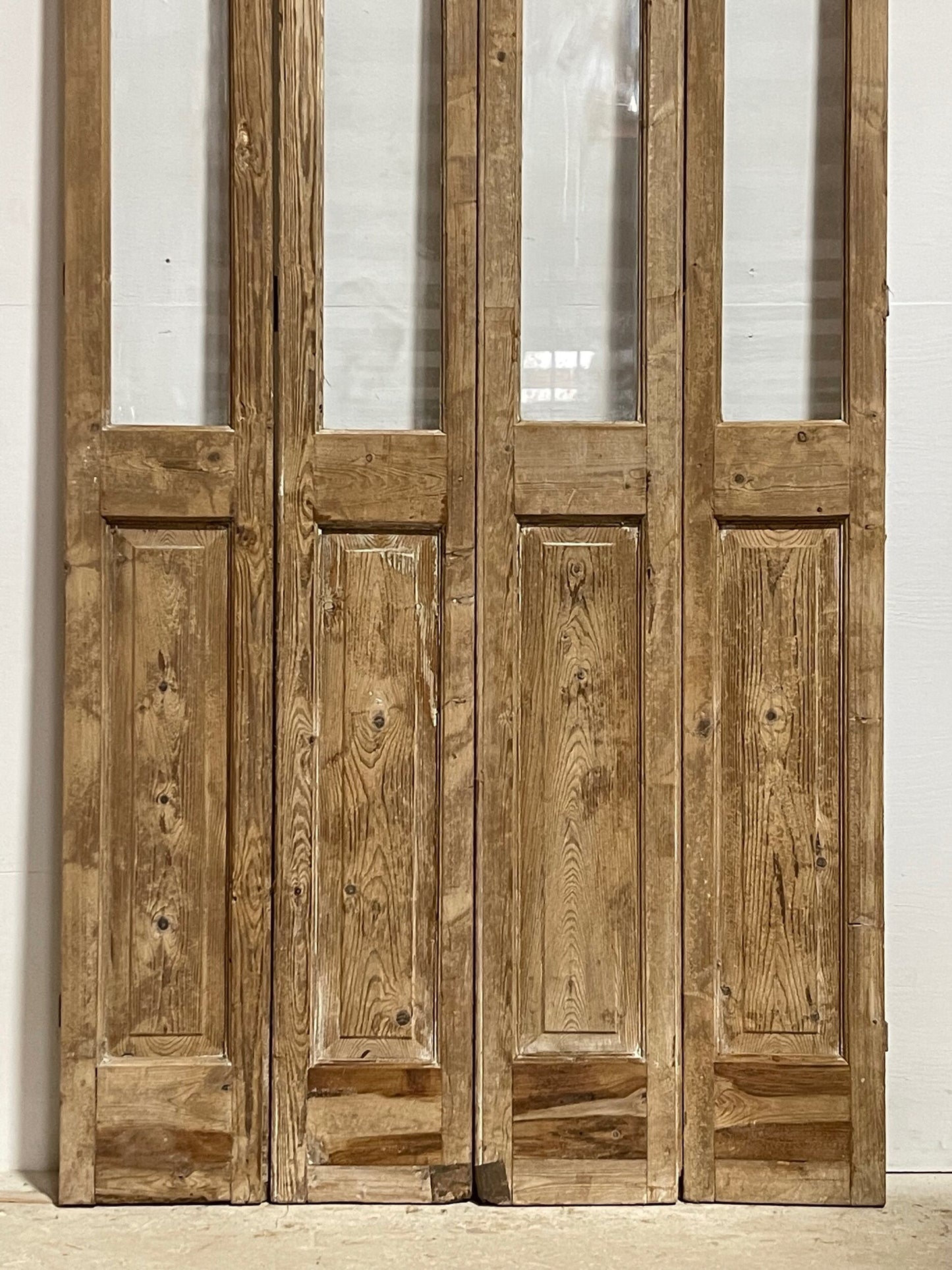 Antique French doors with glass (95.25x43) H0246s