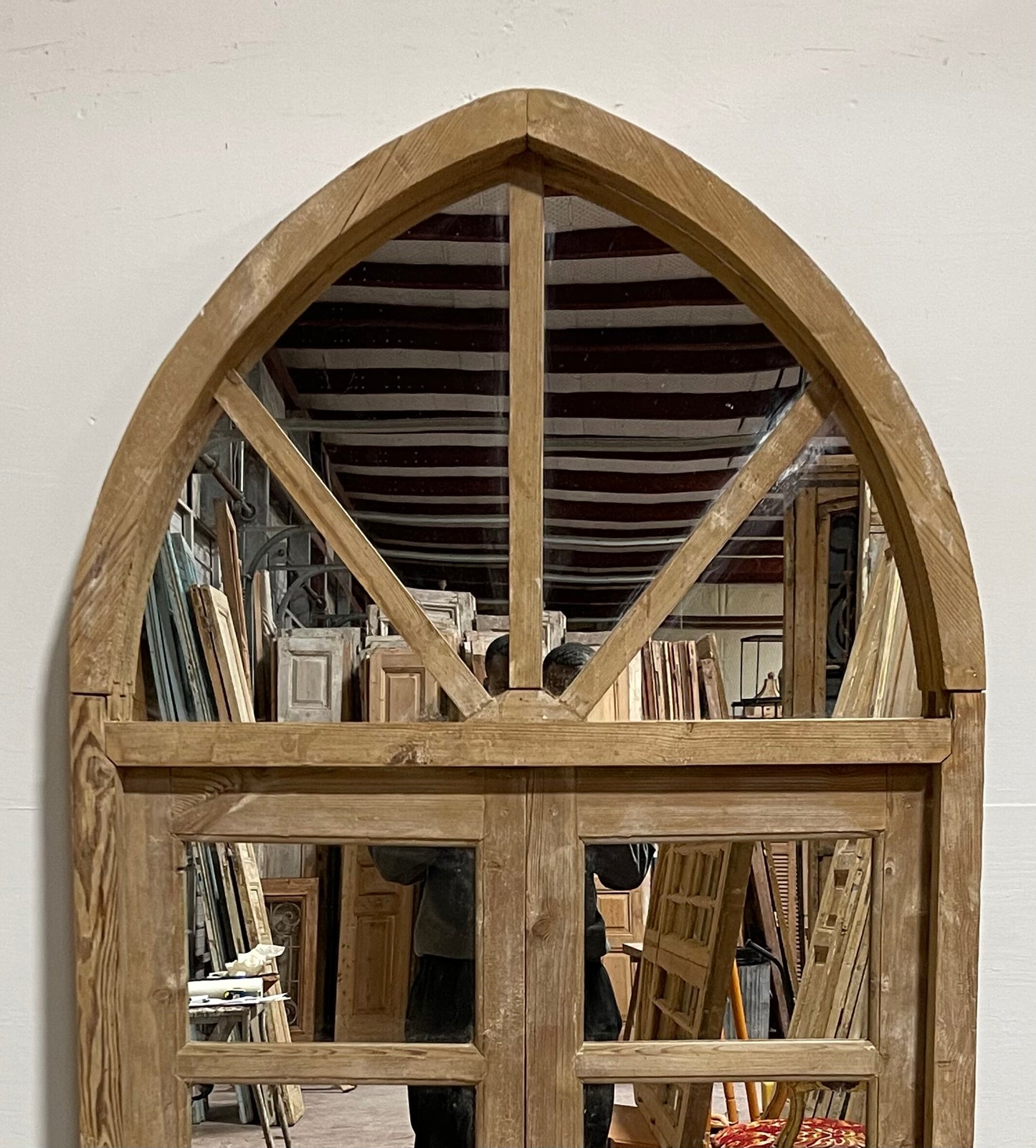 Framed arched mirror (77x38.25) H0290s