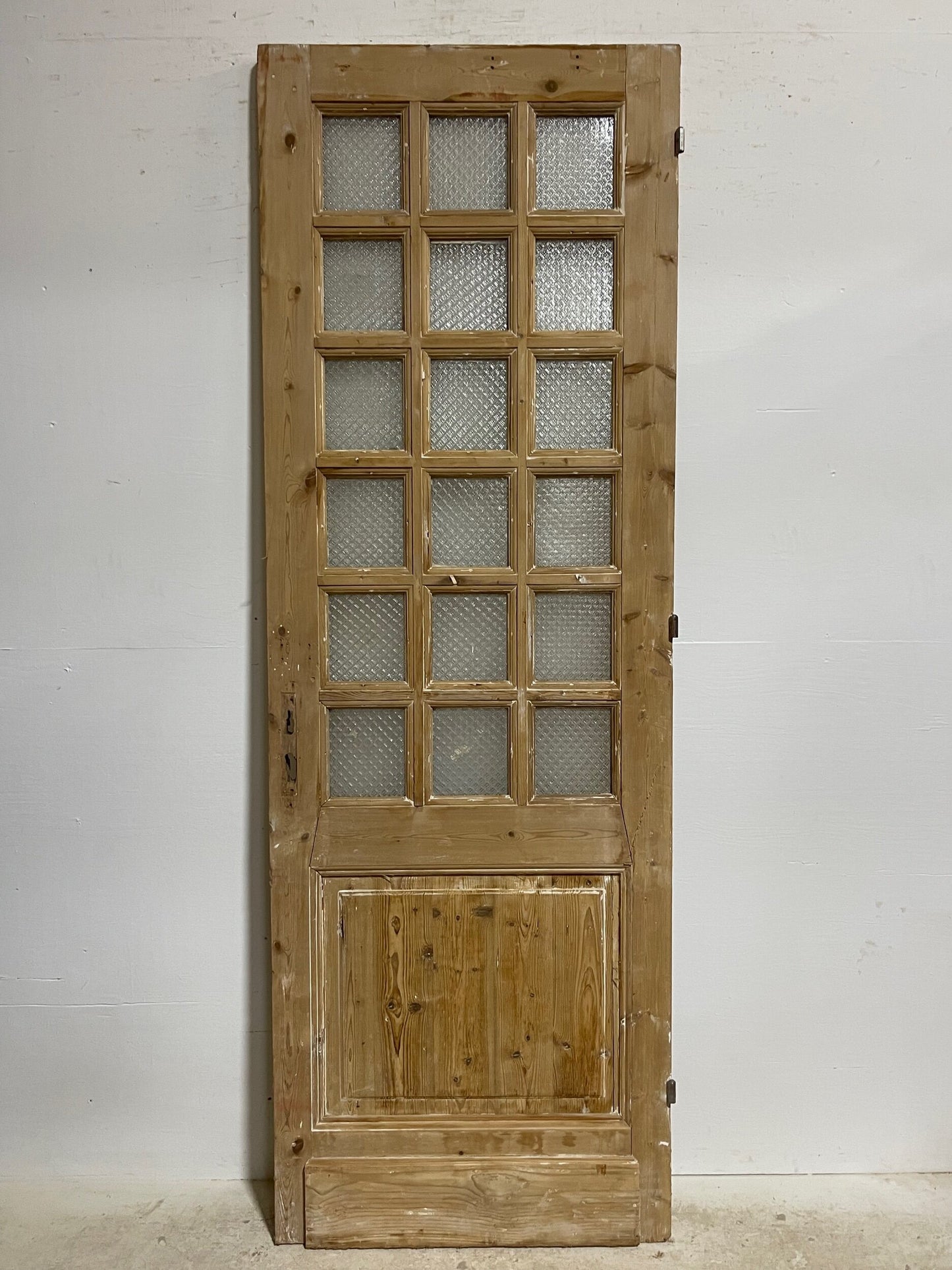 Antique French doors with glass (94.5x32.25) H0175s