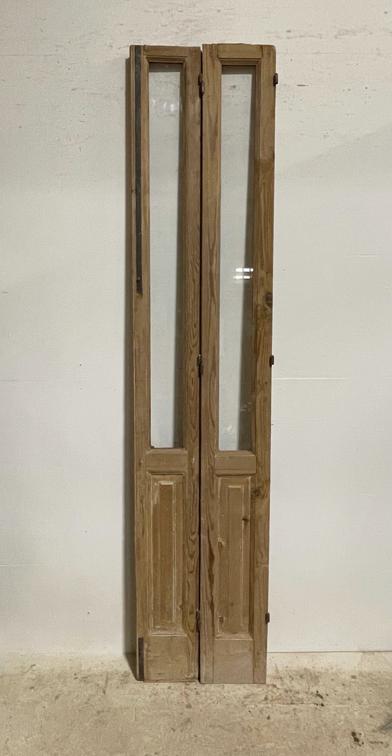 Antique French door with glass (96x21) H0257s