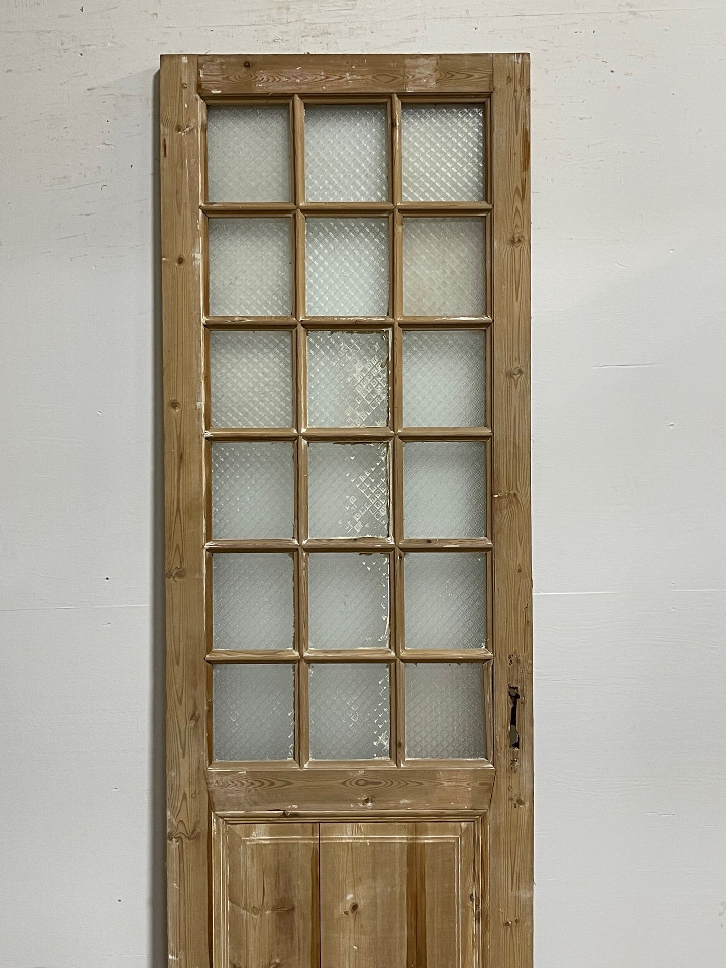 Antique French doors with glass (93.25x30) H0179s