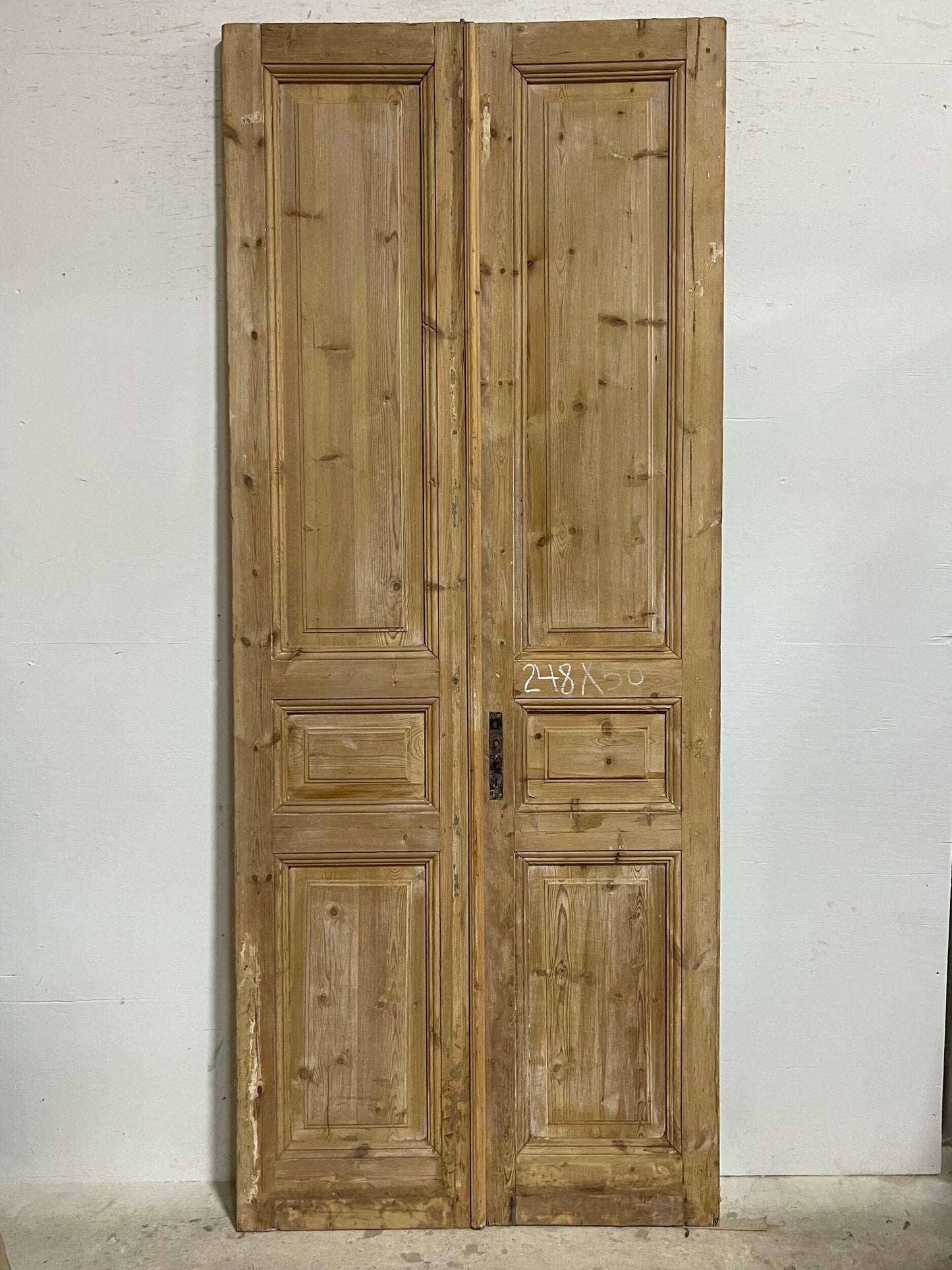 Antique French panel doors (98x40) I187